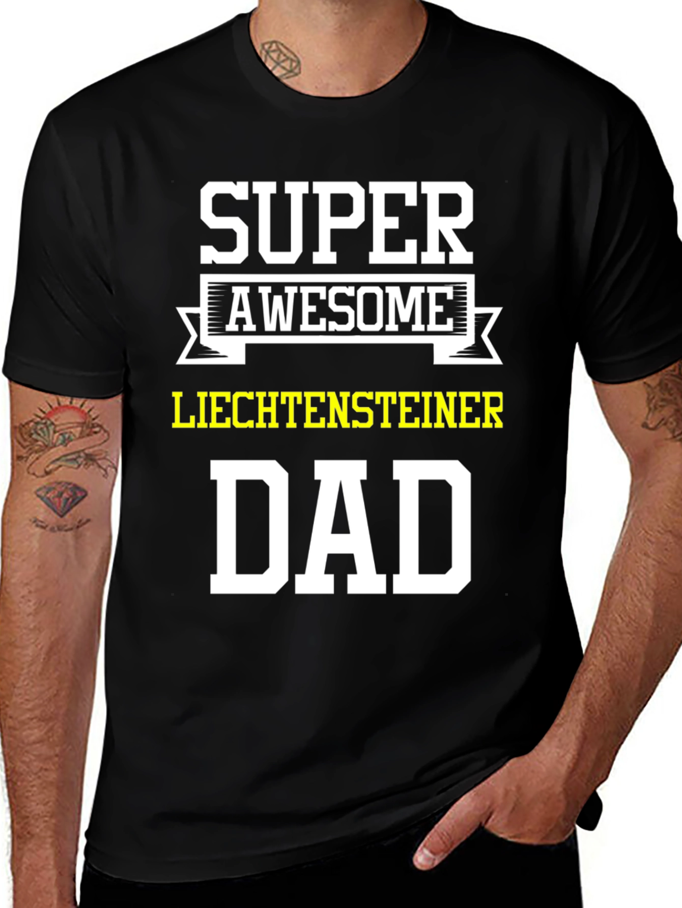 Super Awesome Liechtensteiner Dad T-Shirt