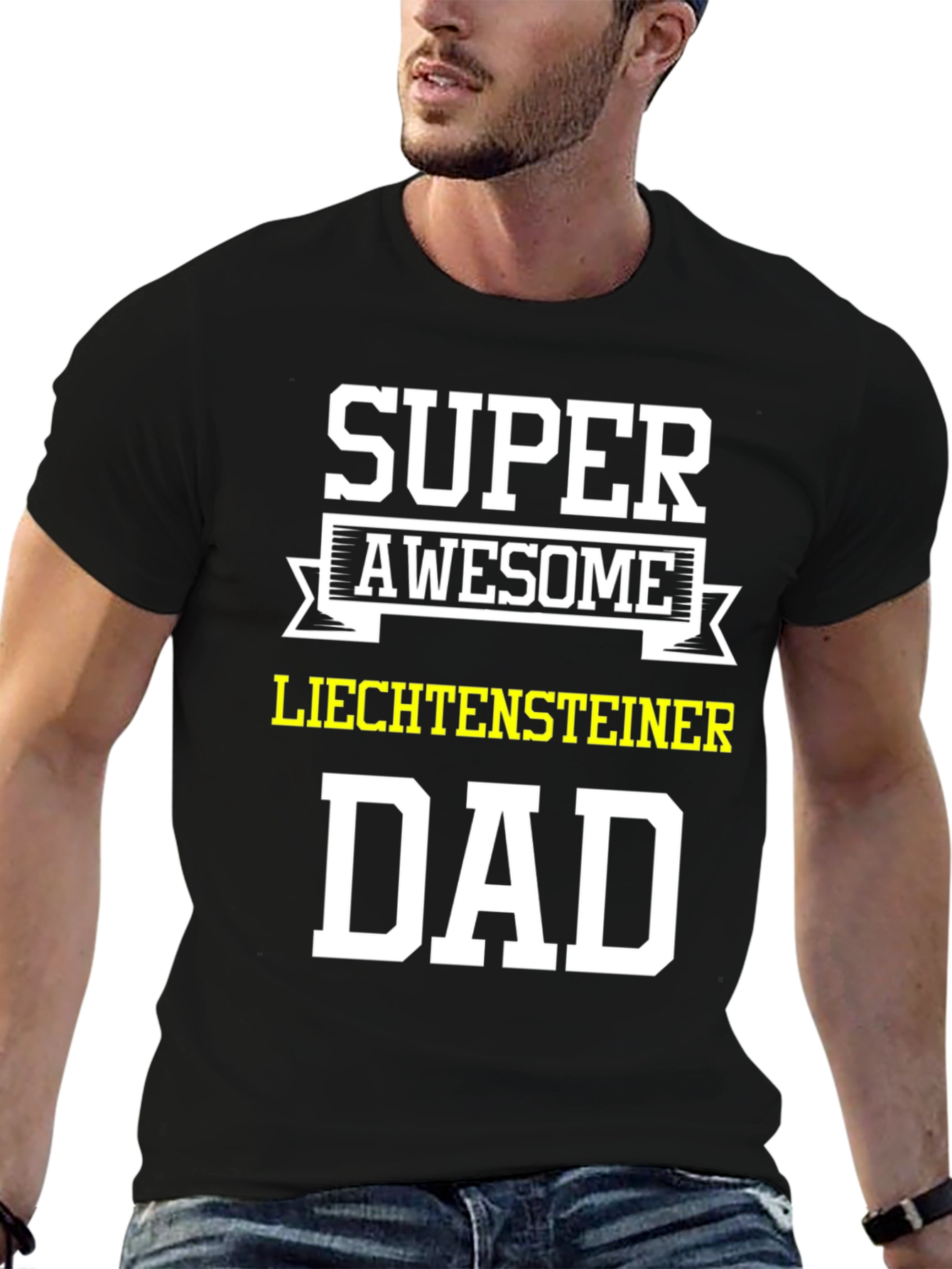 Super Awesome Liechtensteiner Dad T-Shirt