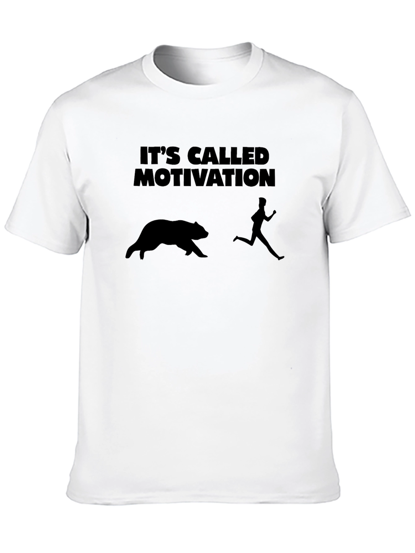 Motivation Bear Chase T-Shirt - Funny Graphic Tee