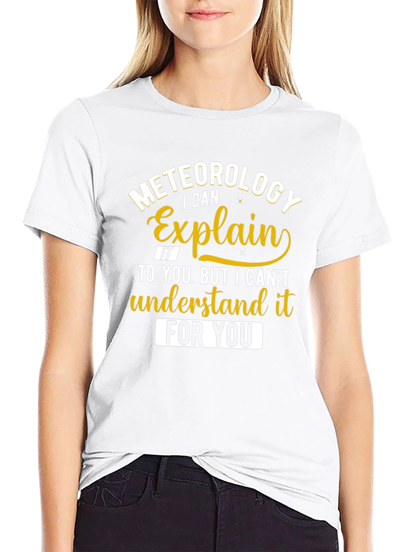 Meteorology Explain It Funny Black T-Shirt