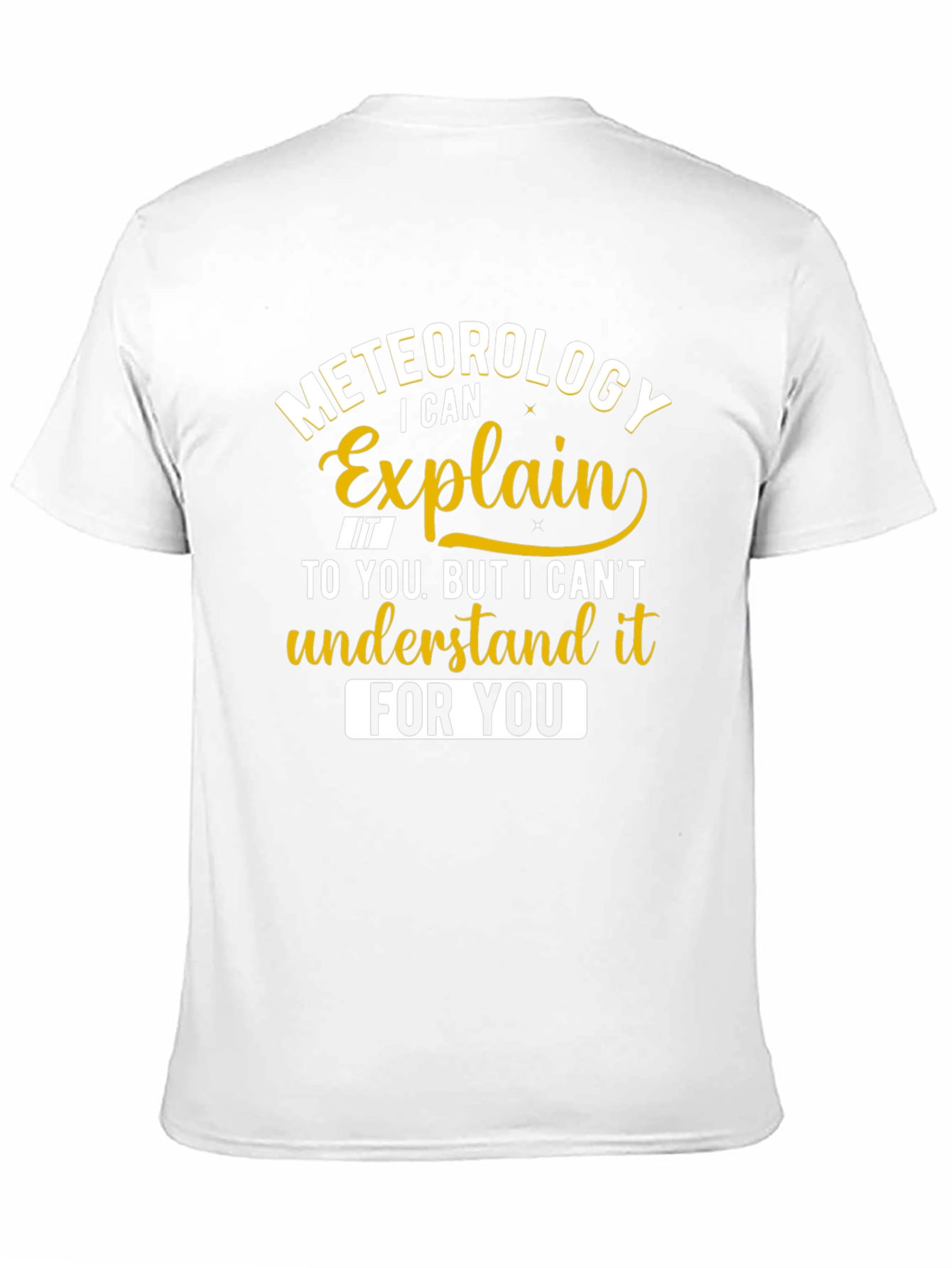Meteorology Explain It Funny Black T-Shirt