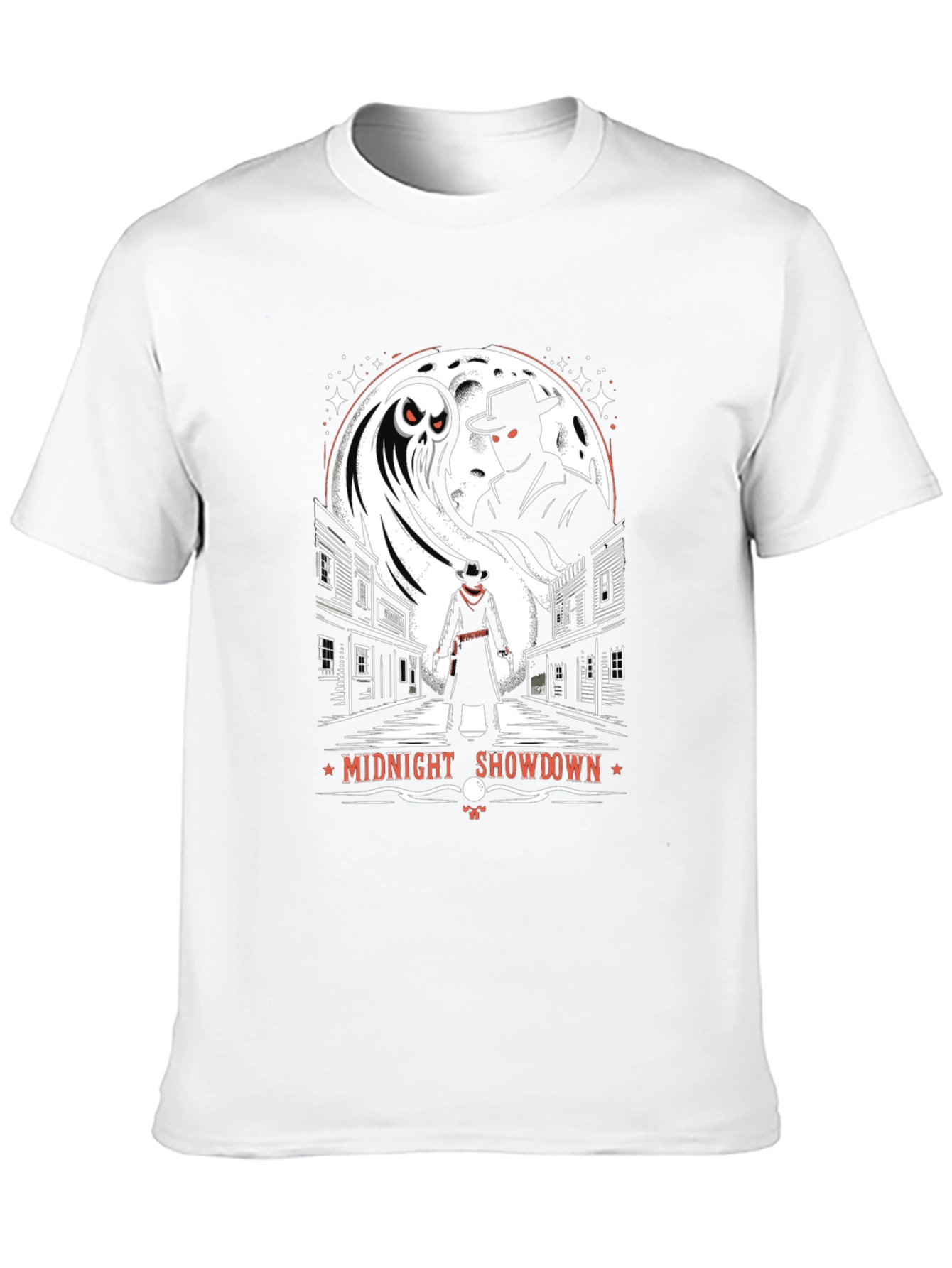 Midnight Showdown Graphic Tee - Western Ghost