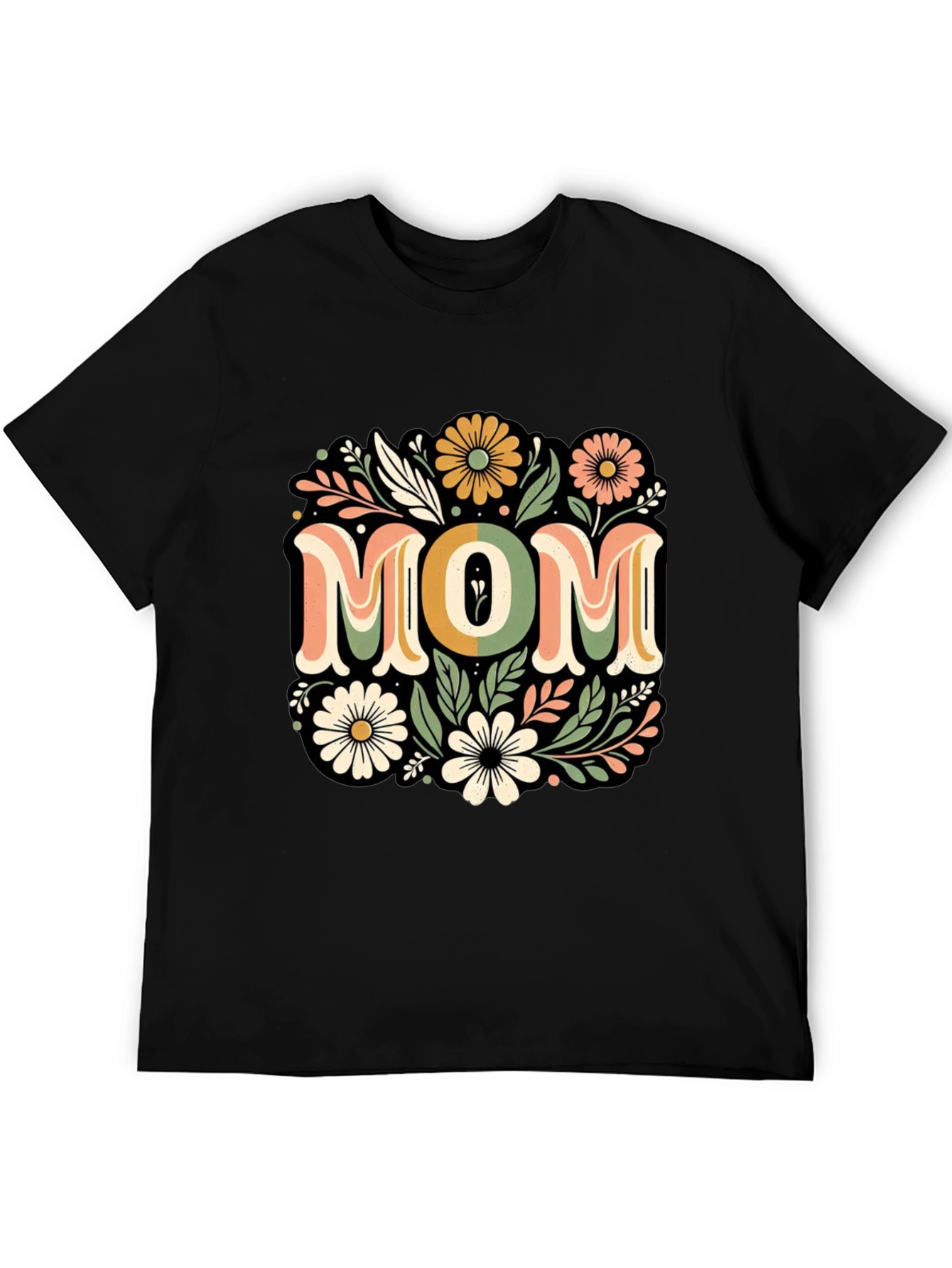 Floral Mom T-Shirt - Retro Style