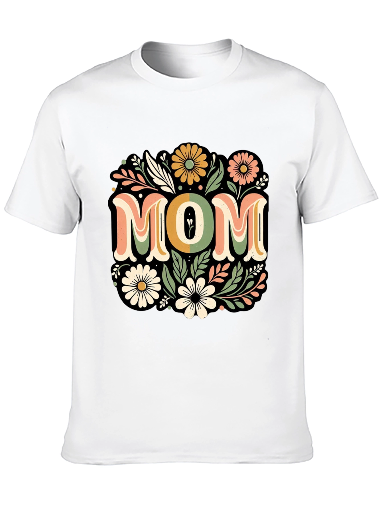 Floral Mom T-Shirt - Retro Style
