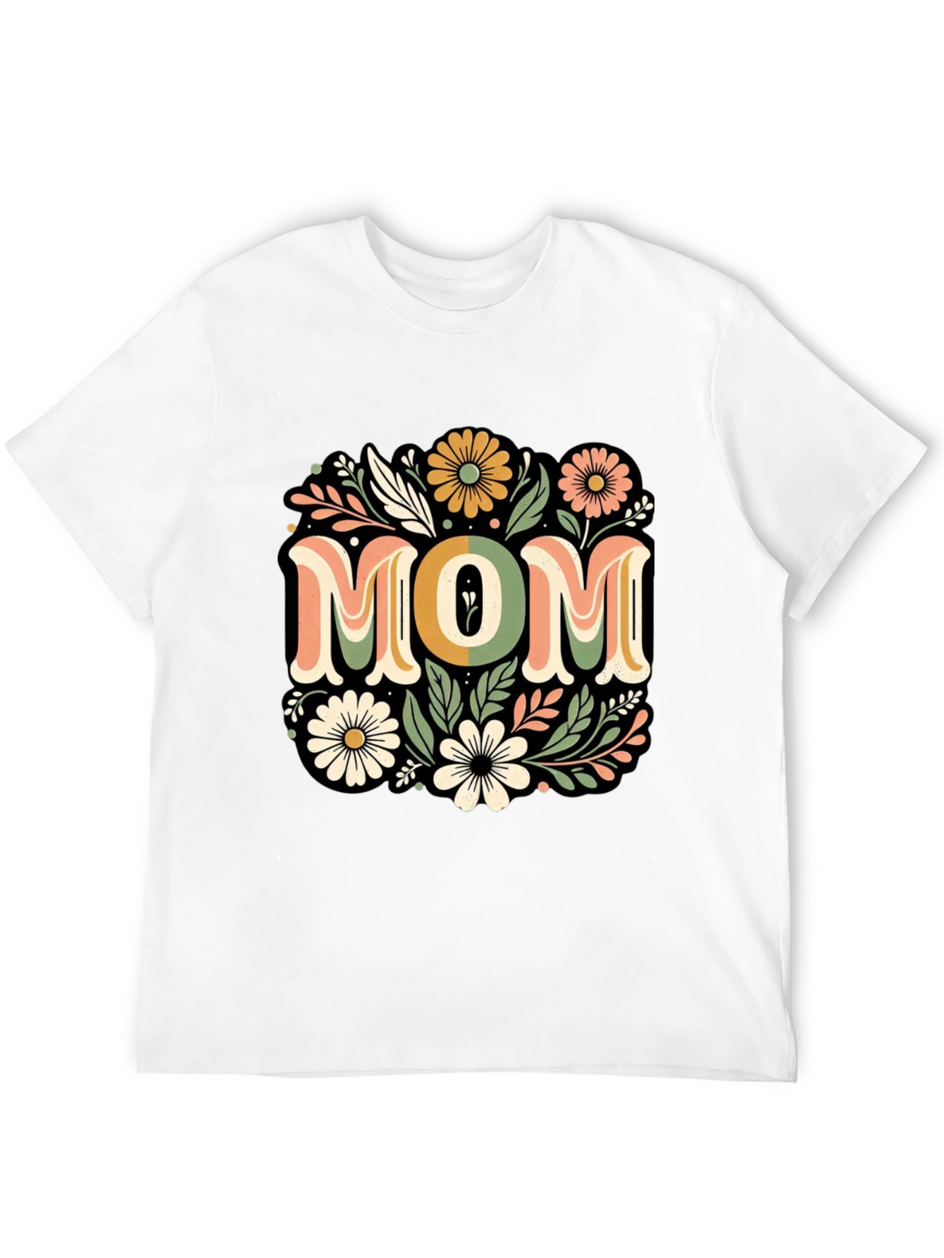 Floral Mom T-Shirt - Retro Style