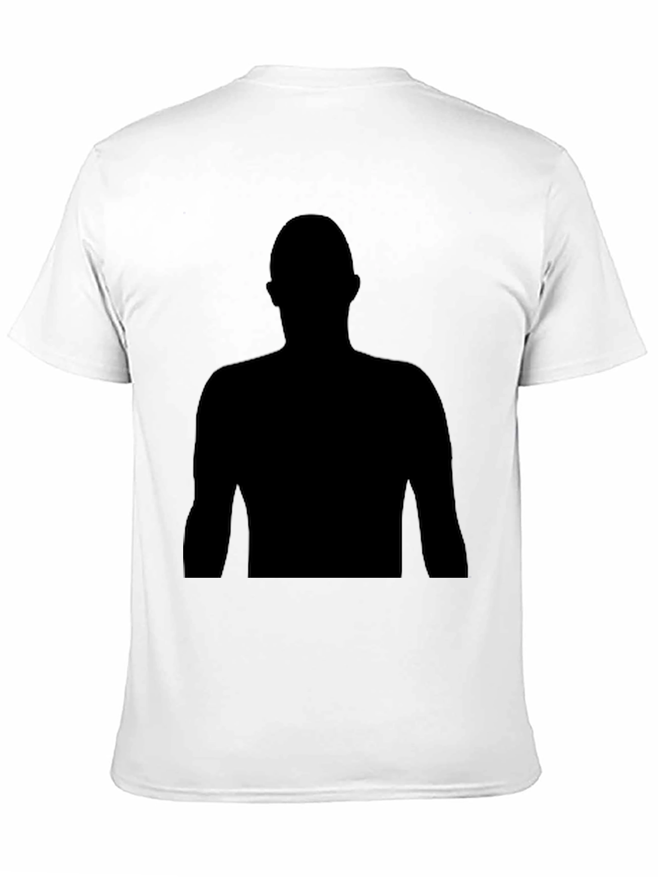 Black Silhouette Graphic Tee - Mens Casual T-Shirt