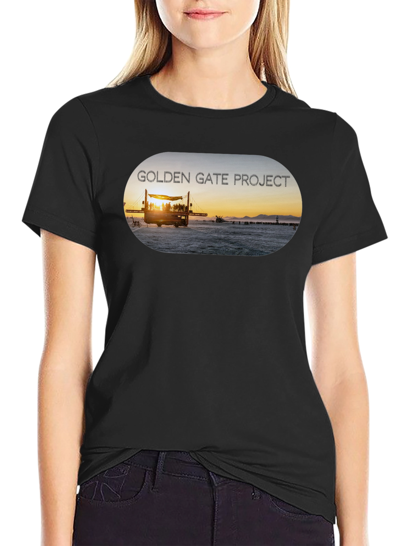 Golden Gate Project Black T-Shirt