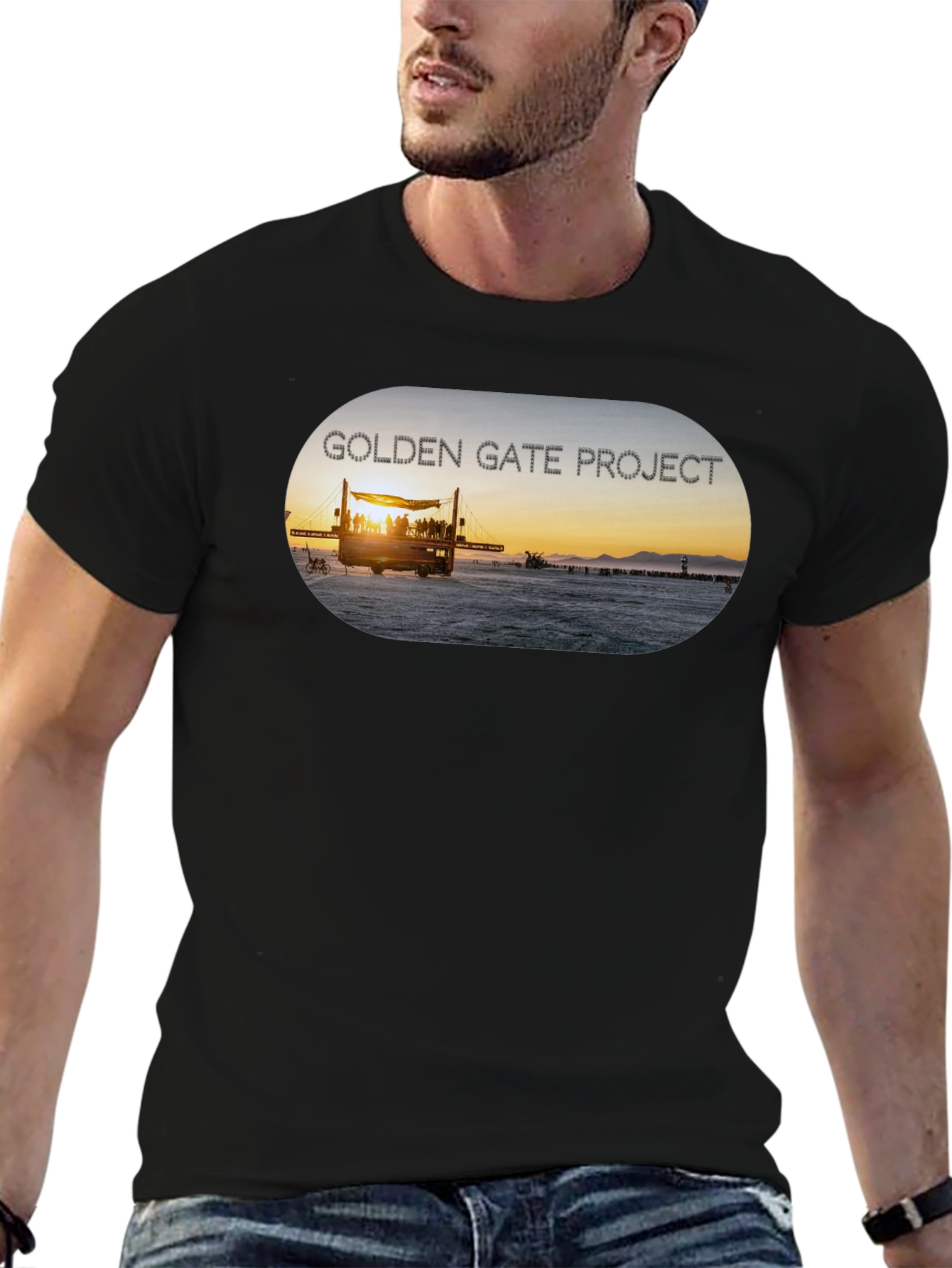 Golden Gate Project Black T-Shirt