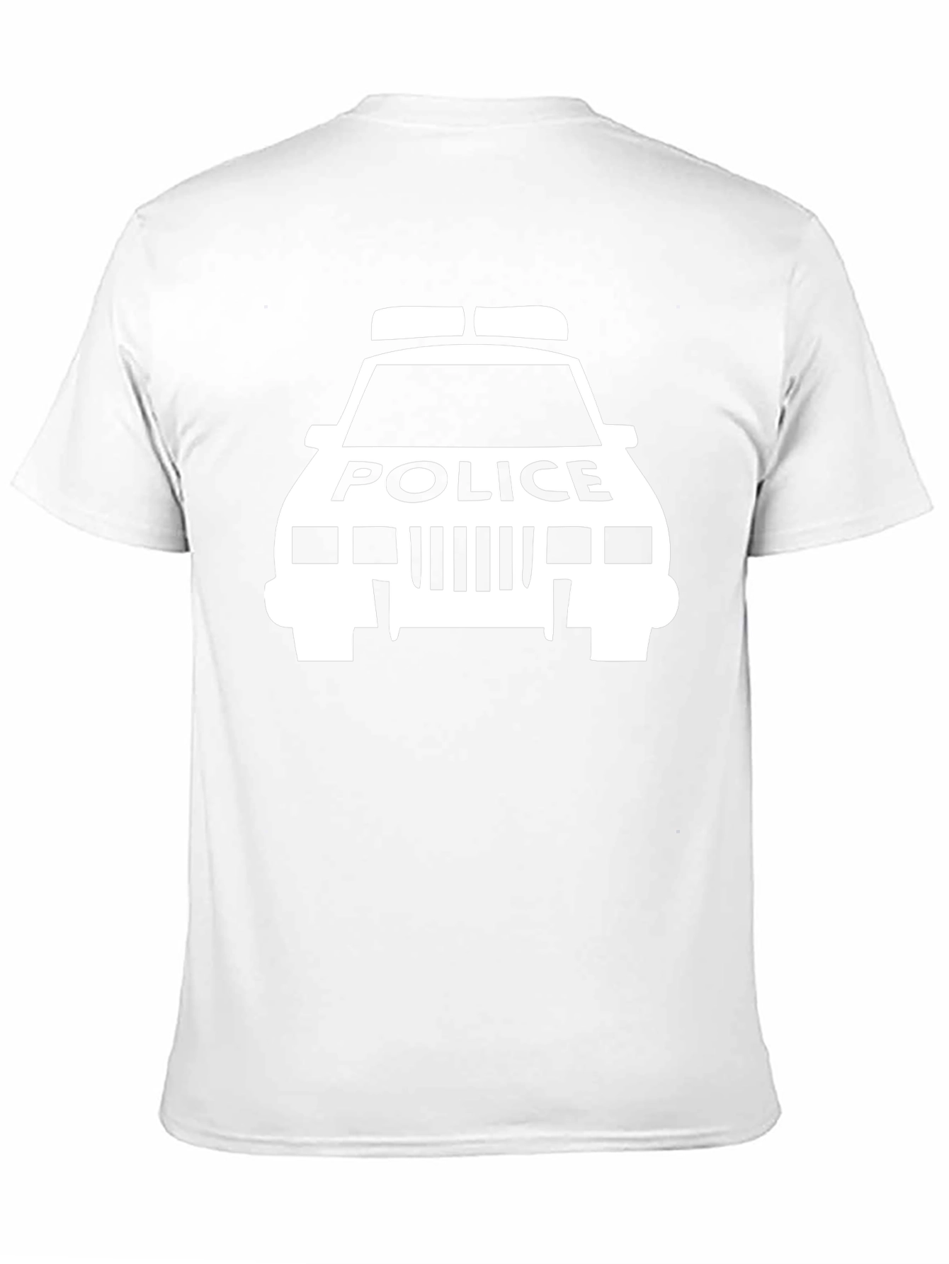 Police Car Graphic Tee - Black