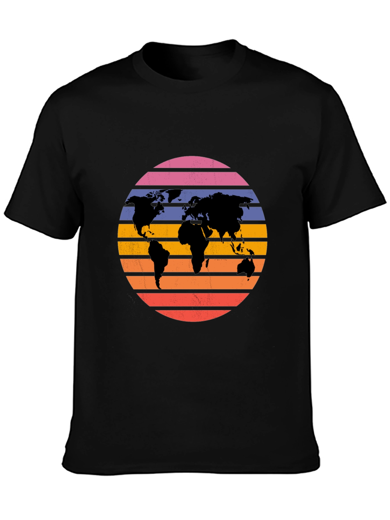 Retro World Map Graphic Tee