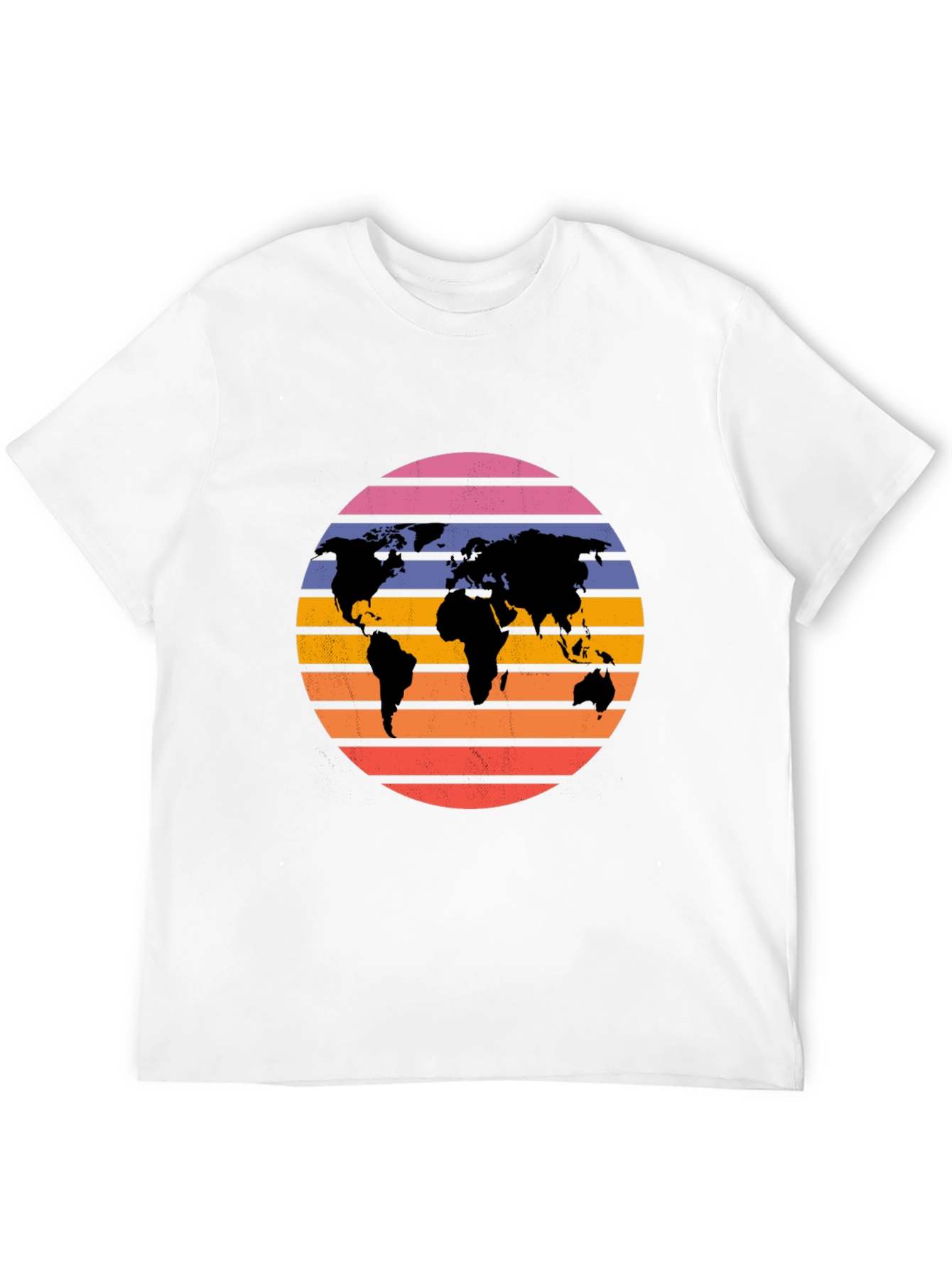 Retro World Map Graphic Tee