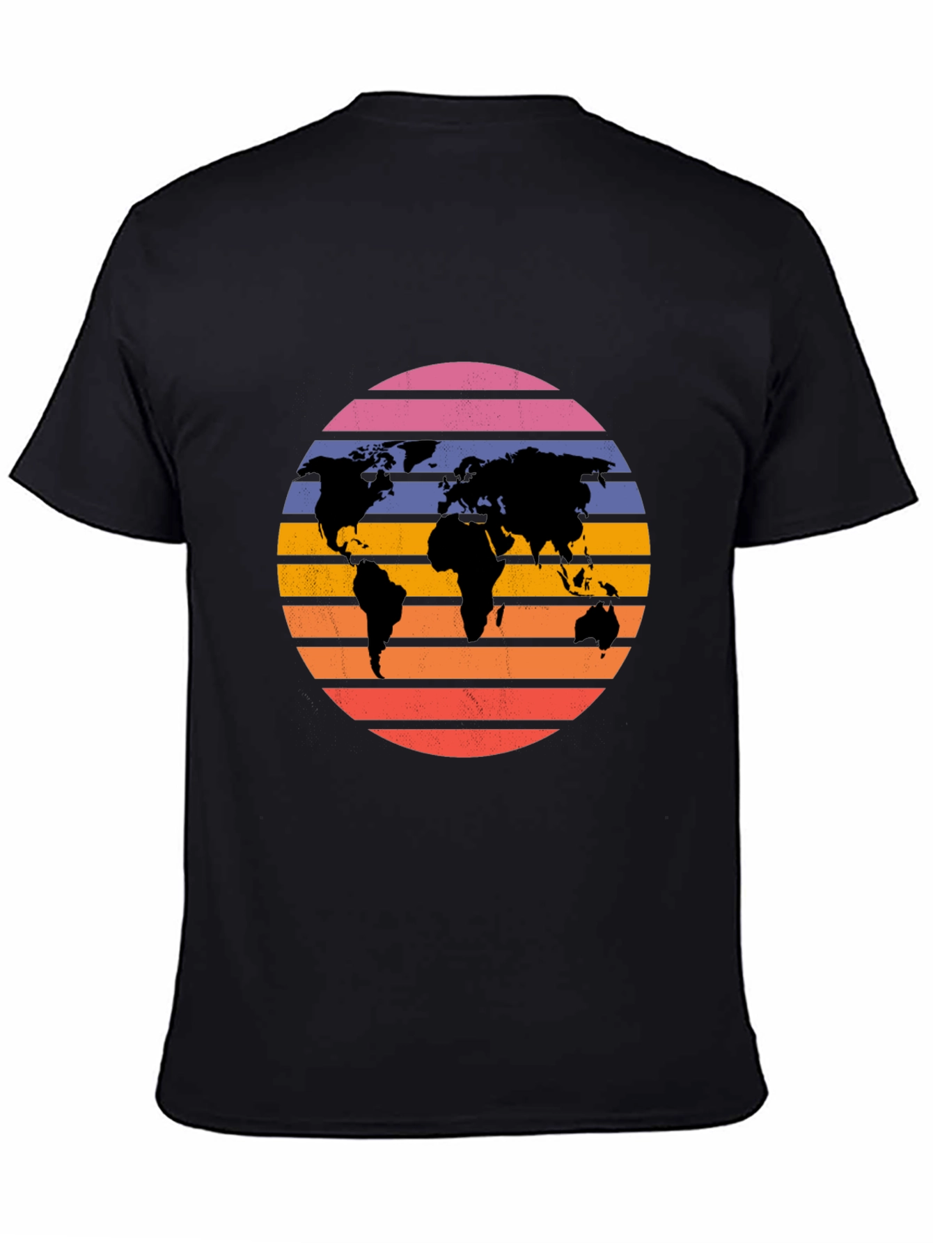 Retro World Map Graphic Tee