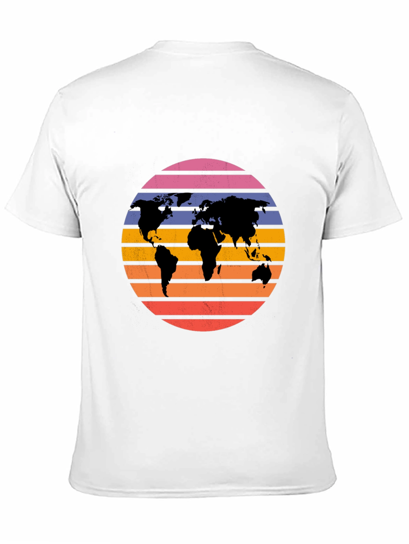 Retro World Map Graphic Tee