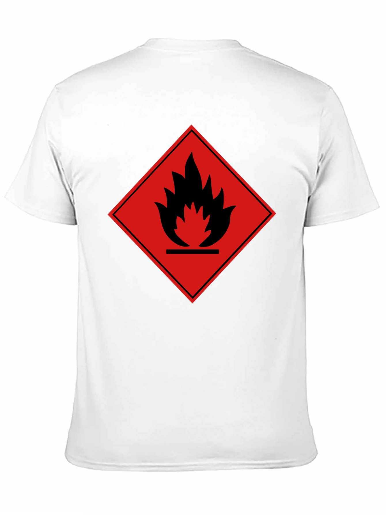 Flammable Symbol Graphic Tee - Bold & Stylish