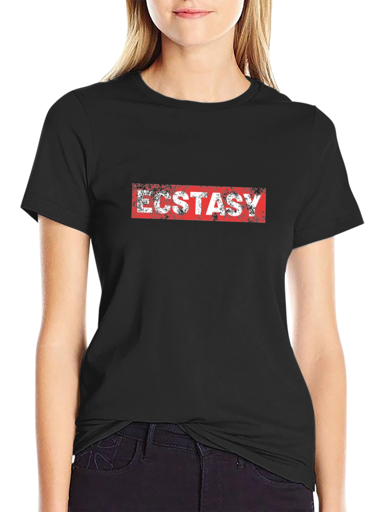 Ecstasy Graphic Print Crew Neck T-Shirt