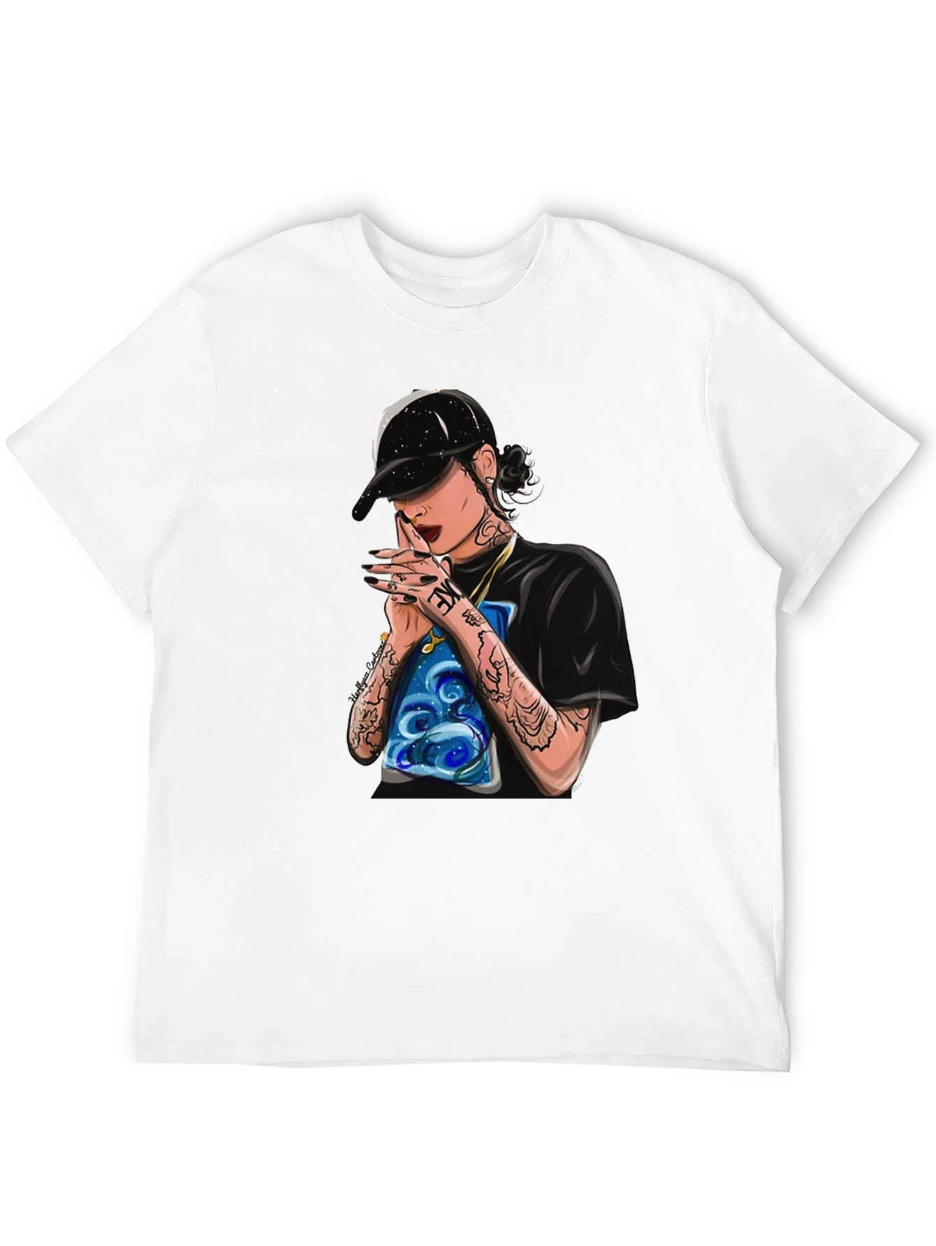Stylish Black T-Shirt with Kehlani Graphic