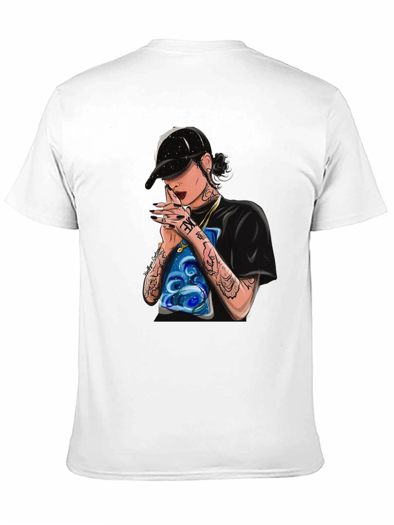 Stylish Black T-Shirt with Kehlani Graphic