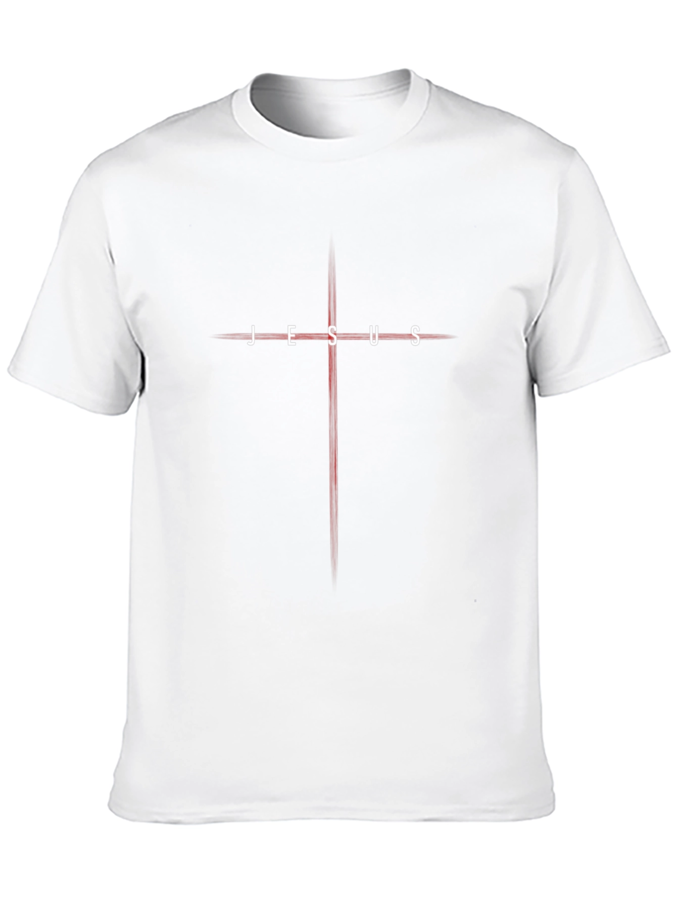 Jesus Cross Graphic Tee - Black Religious T-Shirt