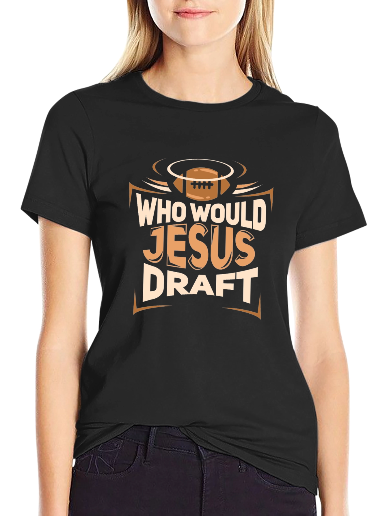 Who Would Jesus Draft? Graphic T-Shirt