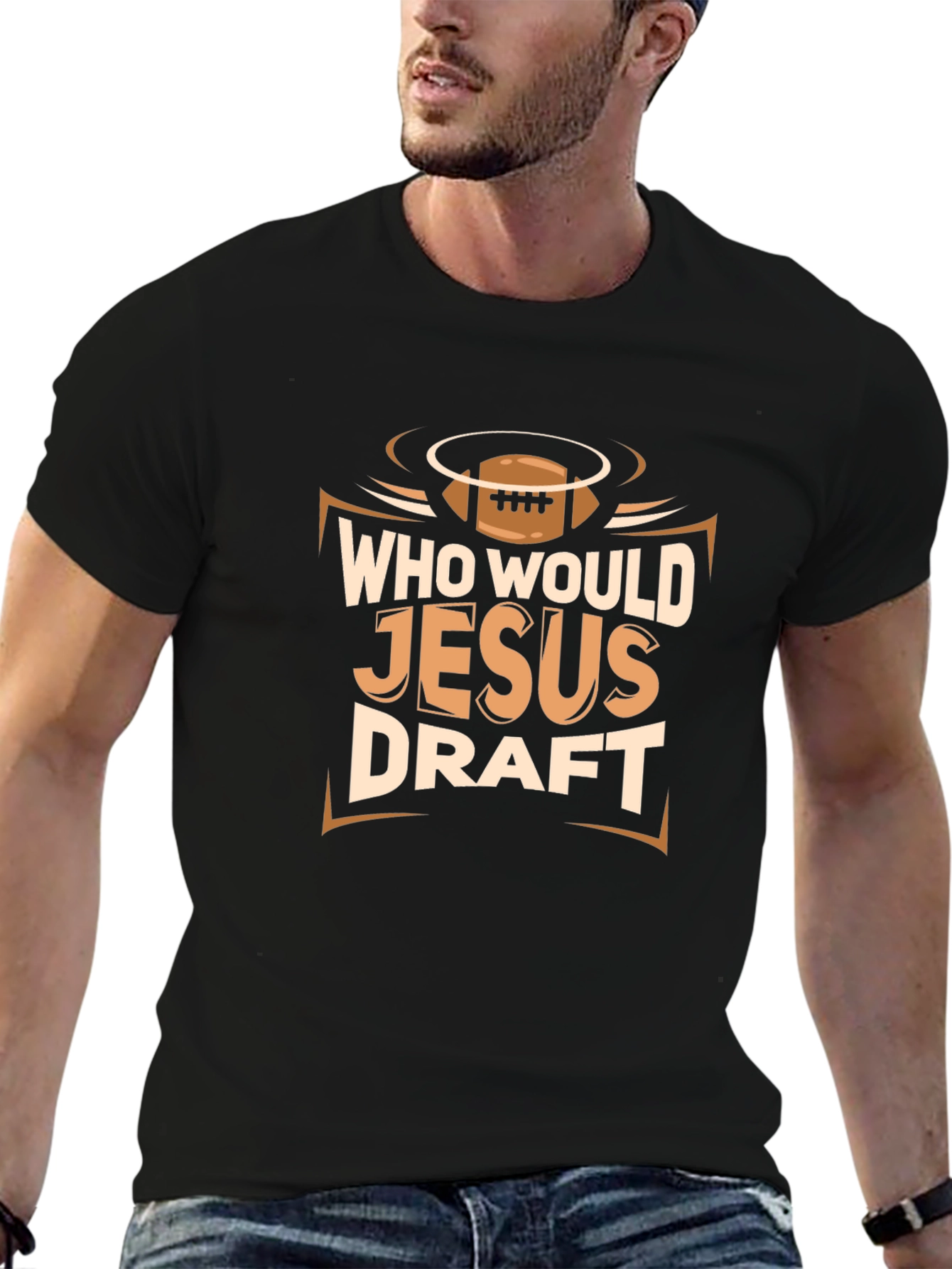 Who Would Jesus Draft? Graphic T-Shirt