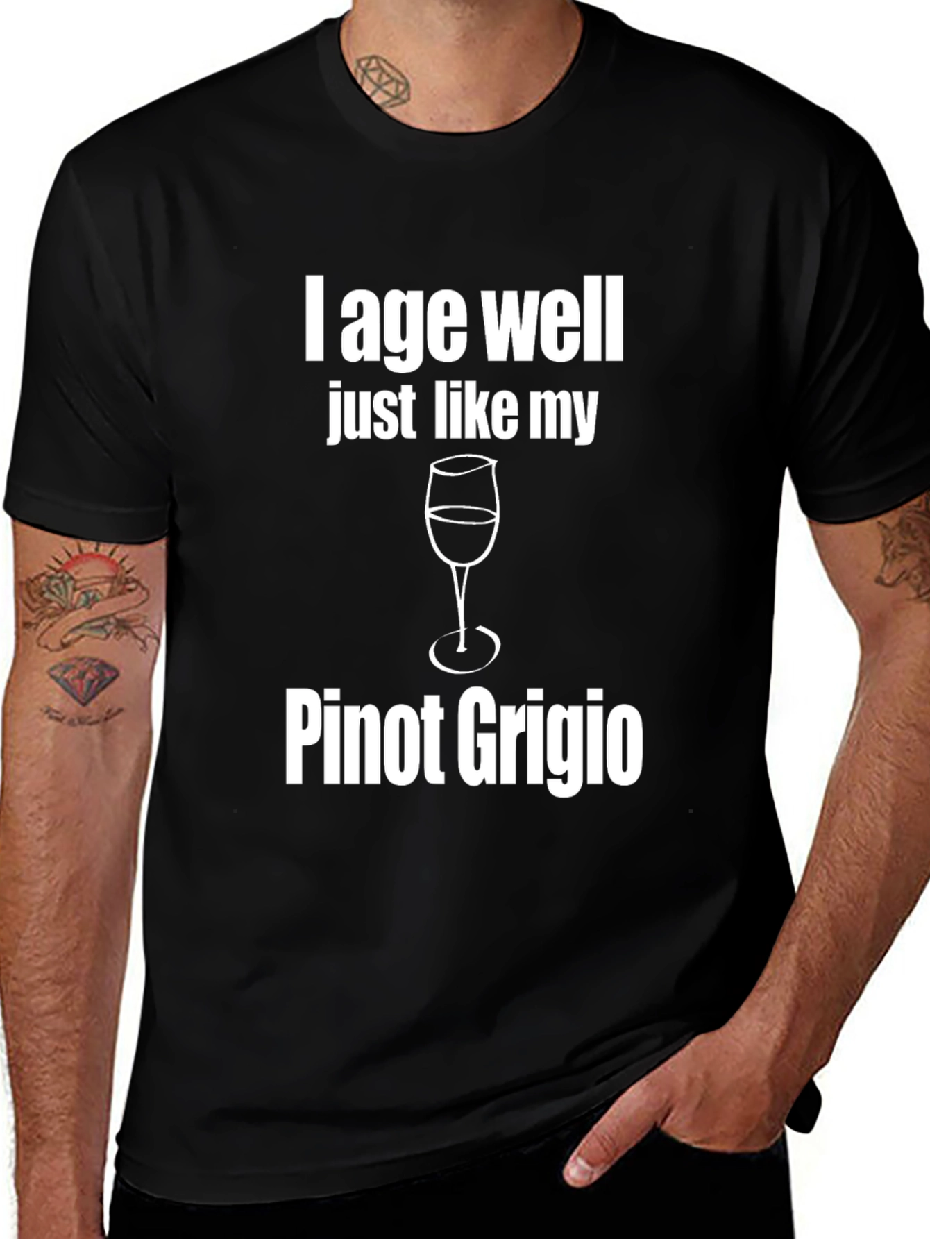 I Age Well Pinot Grigio Graphic T-Shirt