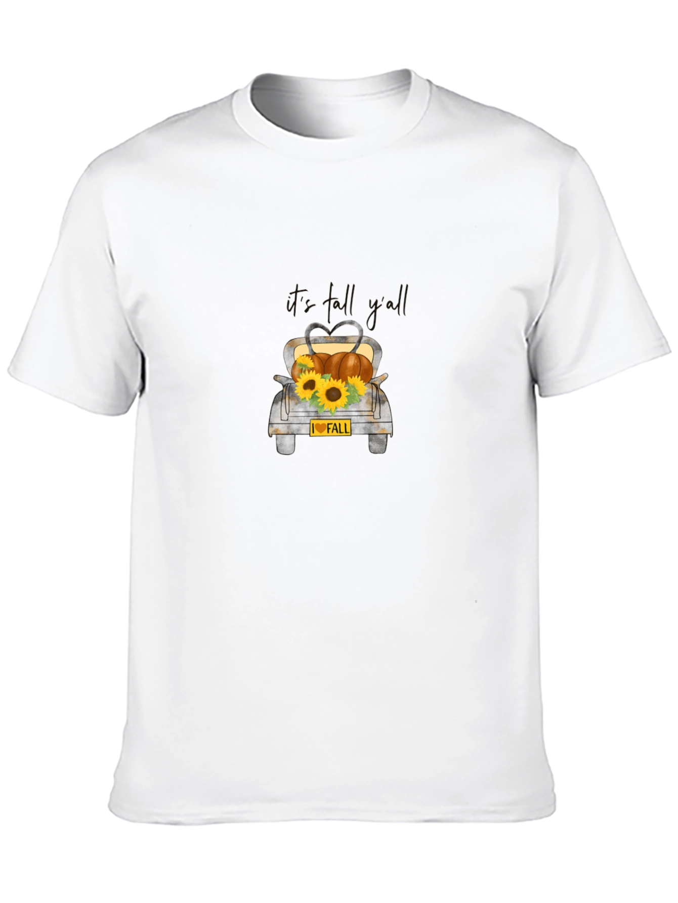 I Love Fall Black T-Shirt