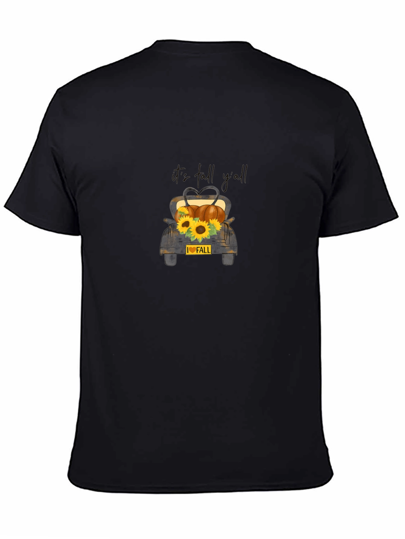 I Love Fall Black T-Shirt