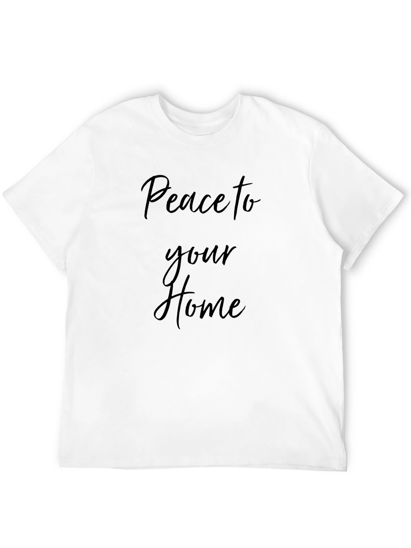Peace to Your Home Black T-Shirt