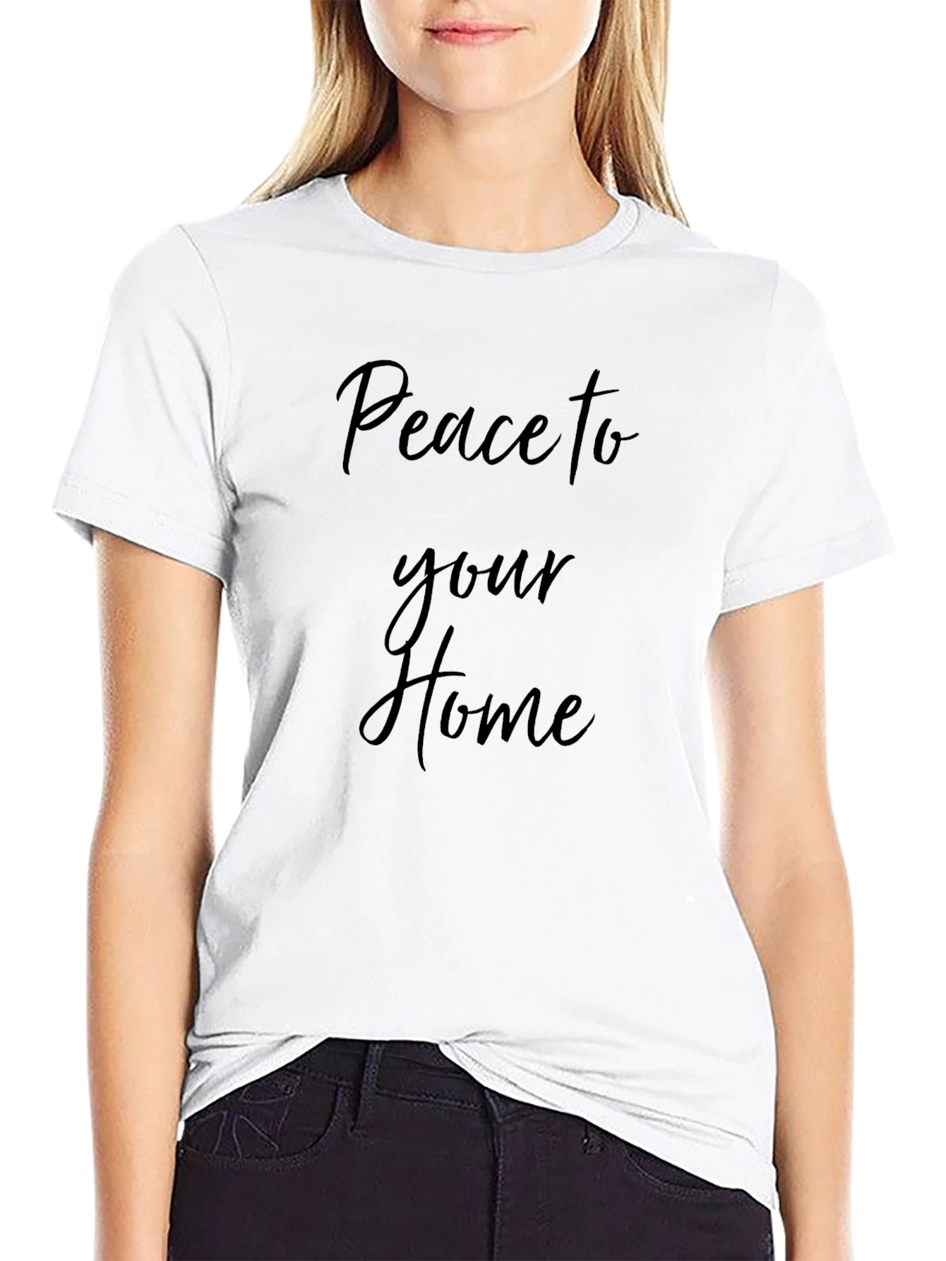 Peace to Your Home Black T-Shirt