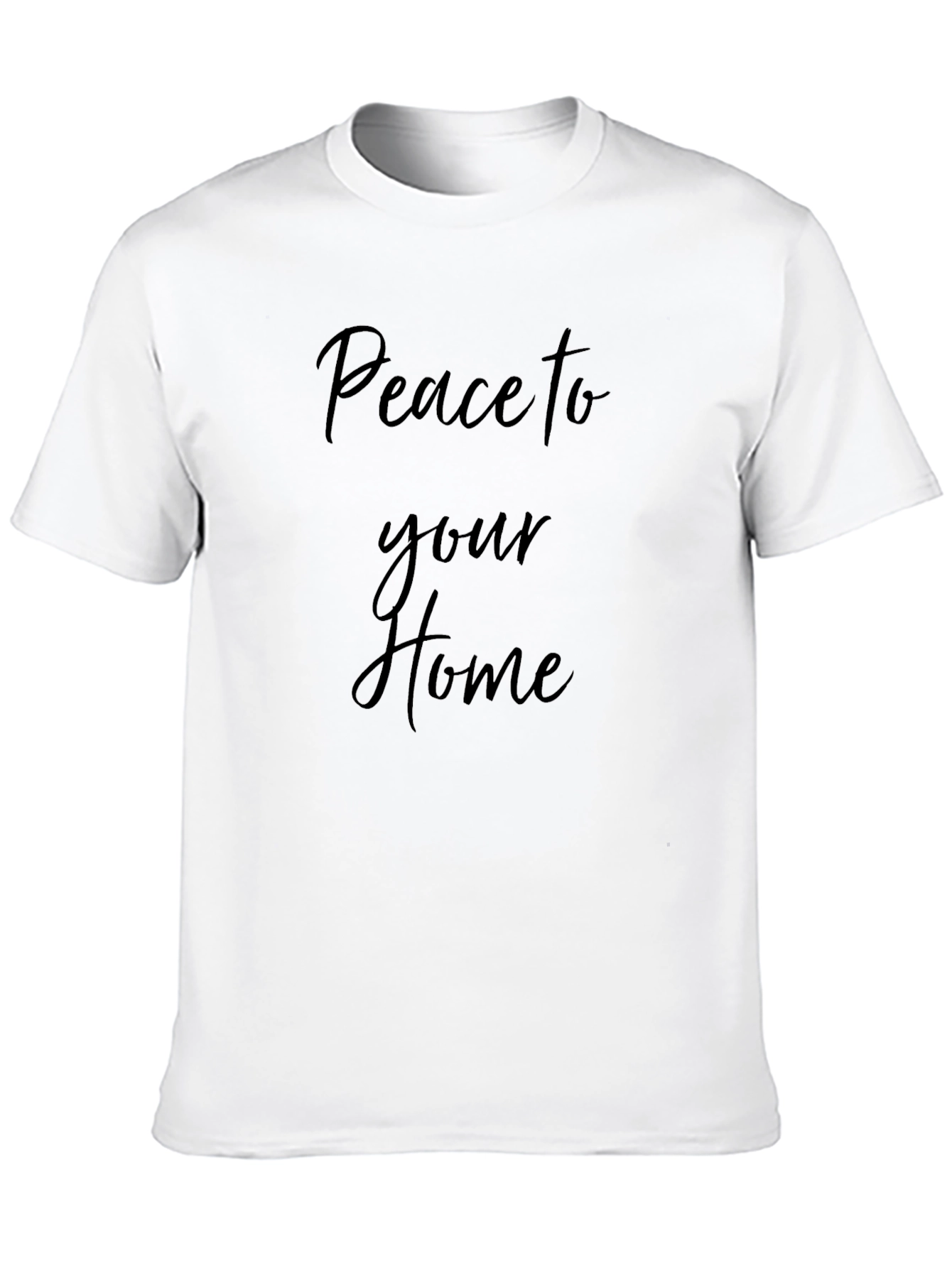 Peace to Your Home Black T-Shirt