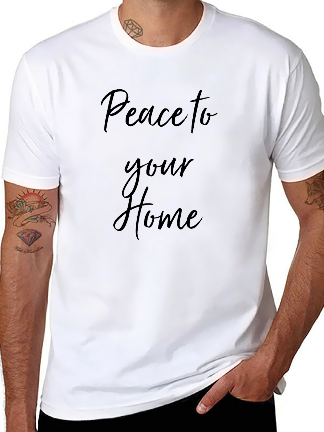 Peace to Your Home Black T-Shirt