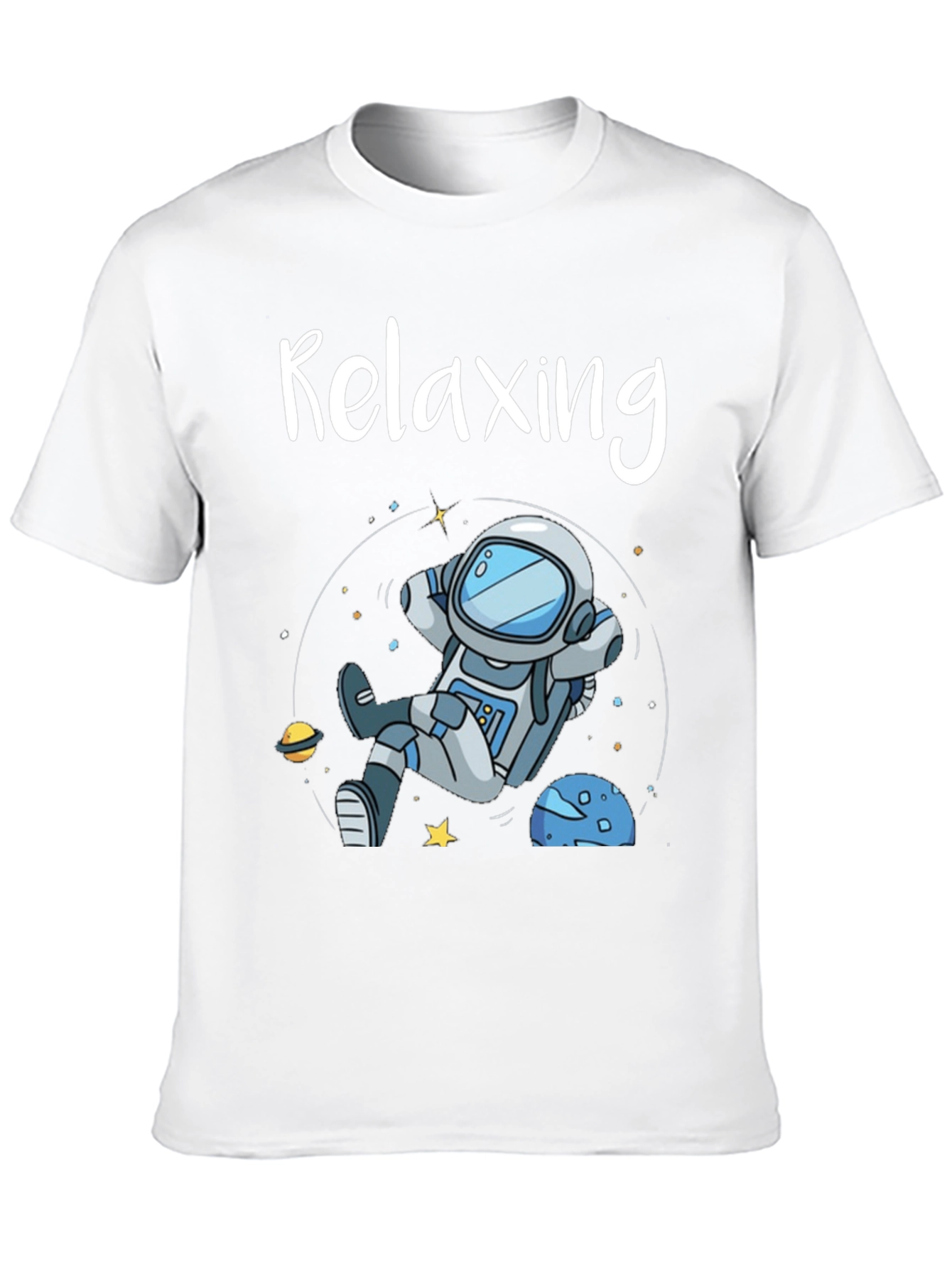 Relaxing Astronaut Graphic T-Shirt
