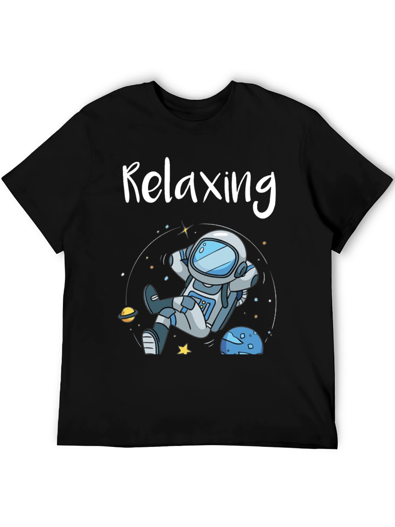 Relaxing Astronaut Graphic T-Shirt