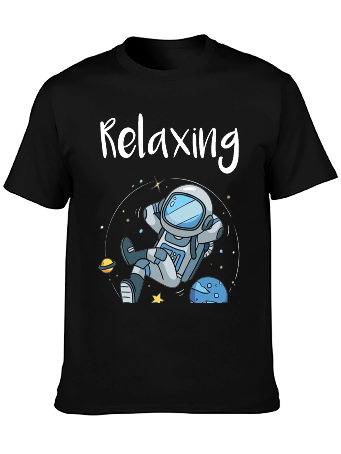 Relaxing Astronaut Graphic T-Shirt