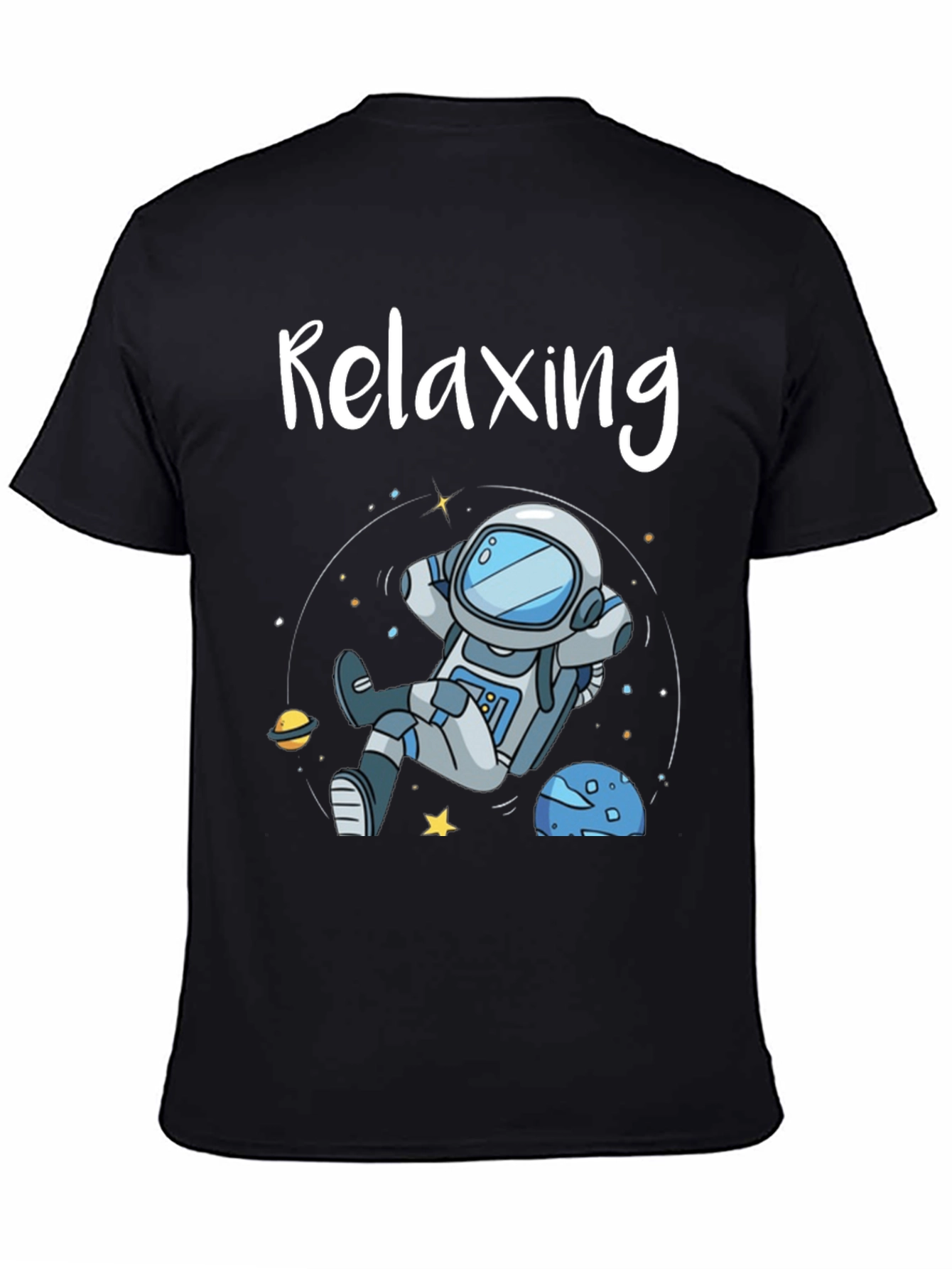 Relaxing Astronaut Graphic T-Shirt