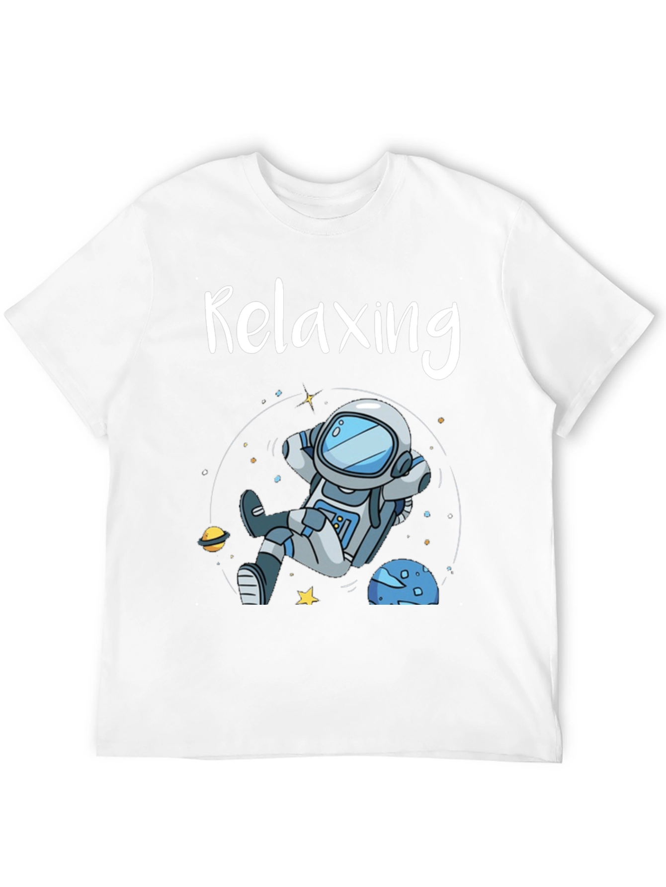 Relaxing Astronaut Graphic T-Shirt