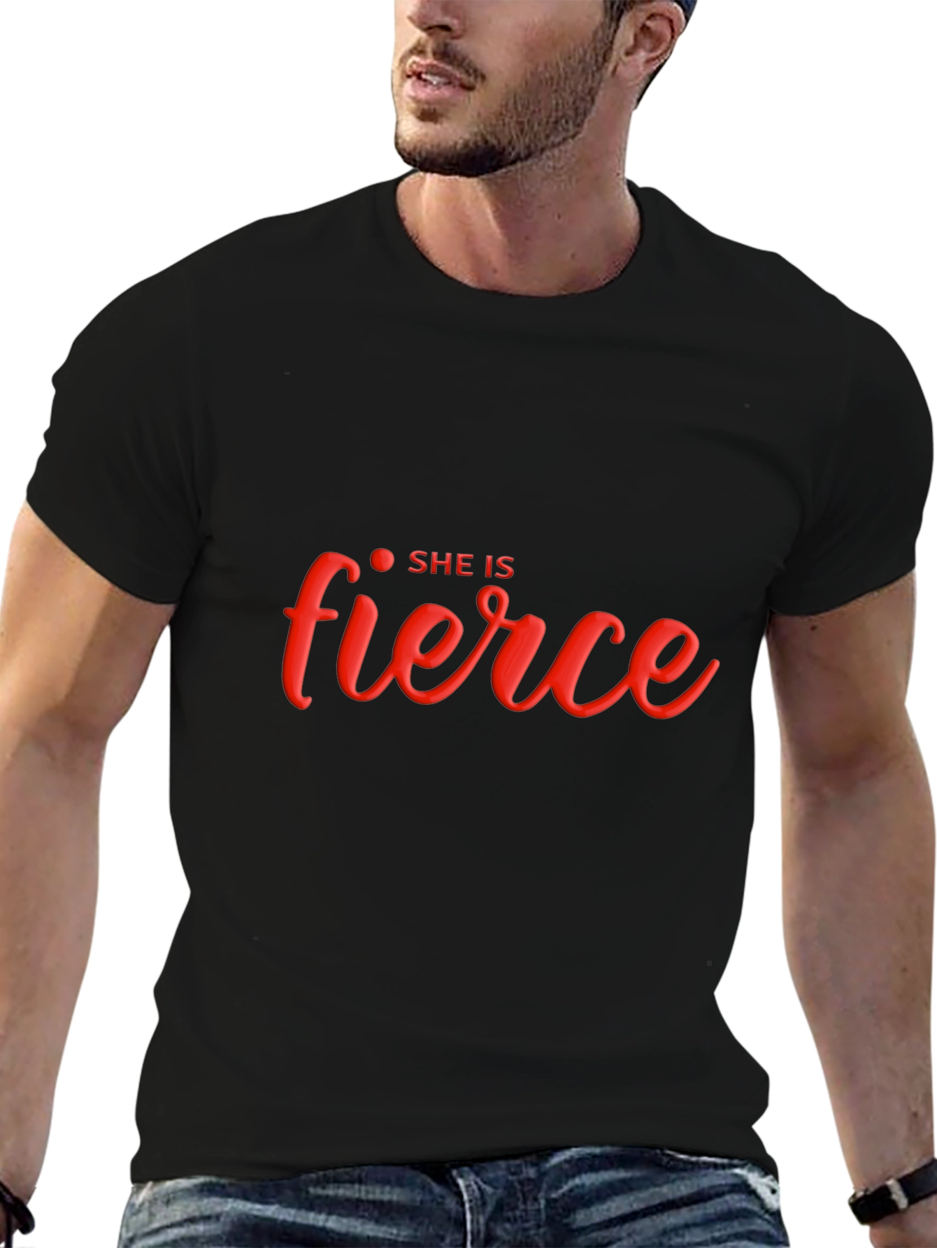 She is Fierce Graphic T-Shirt