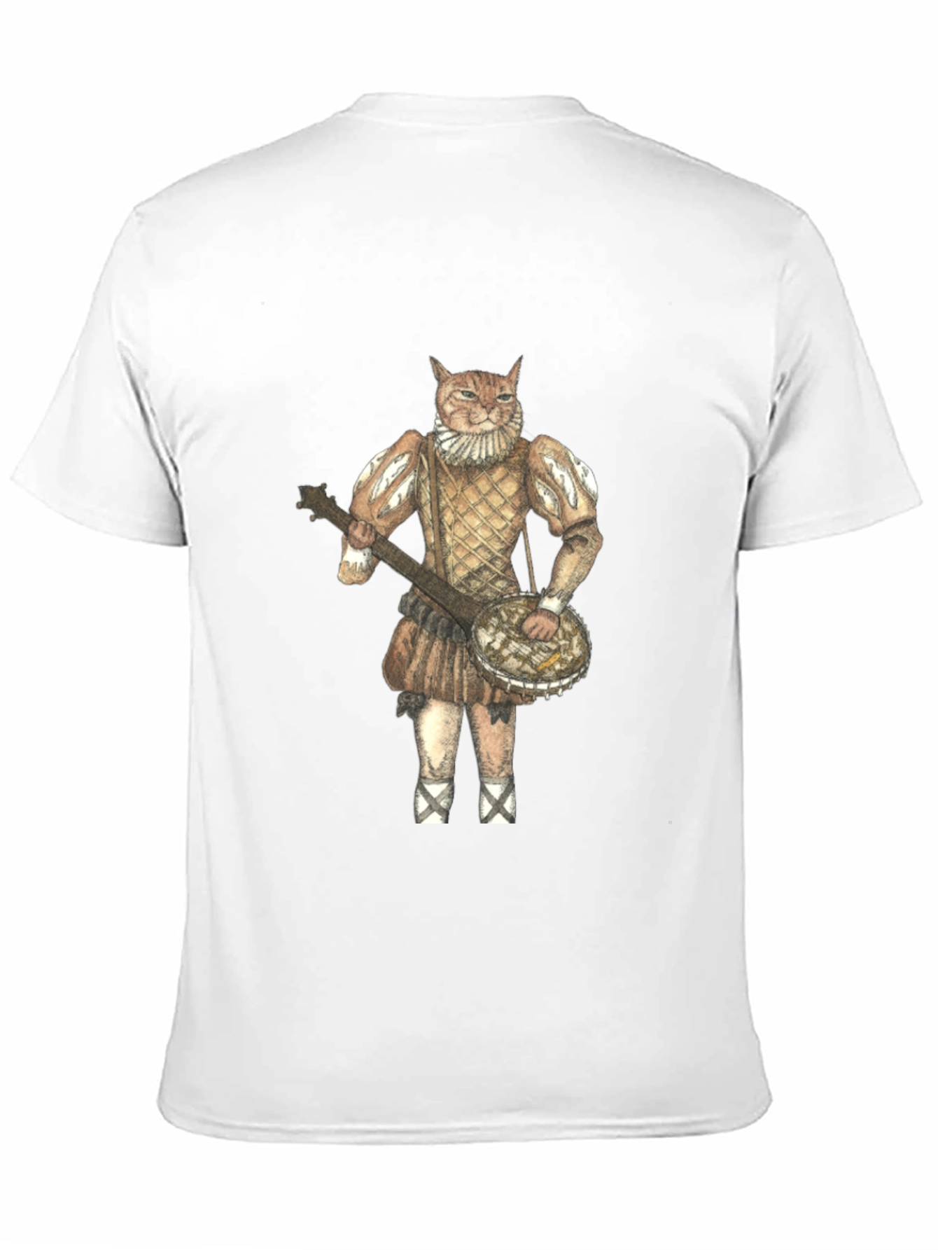 Quirky Cat Musician Graphic Tee
