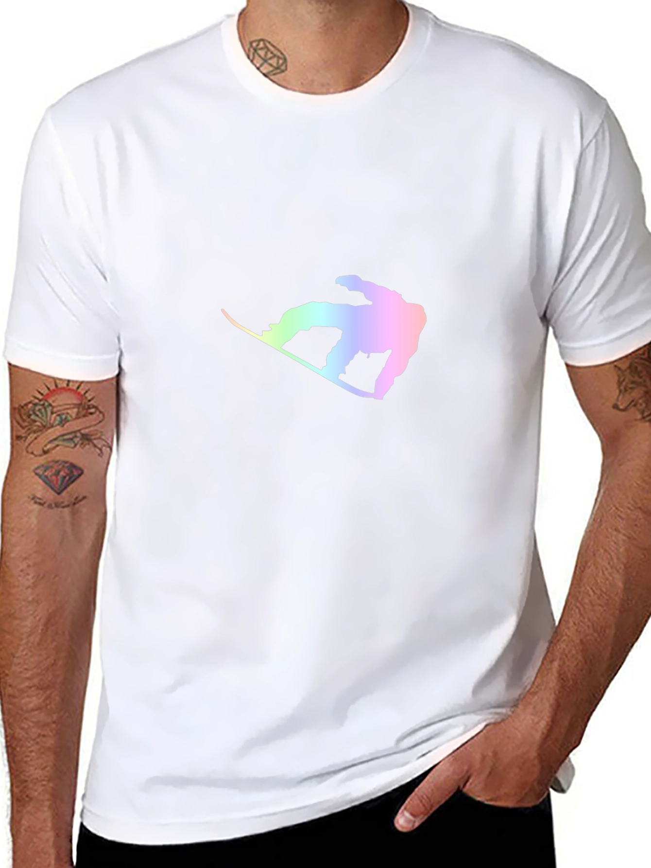 Snowboarder Graphic Tee - Stylish Black T-Shirt