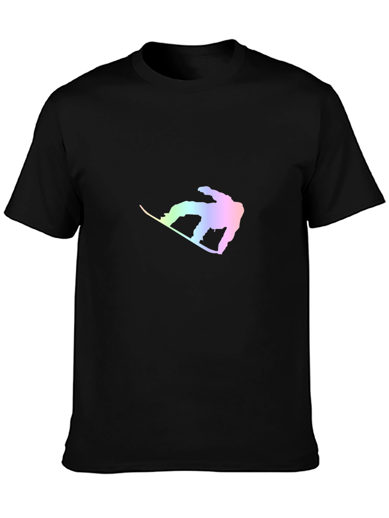 Snowboarder Graphic Tee - Stylish Black T-Shirt