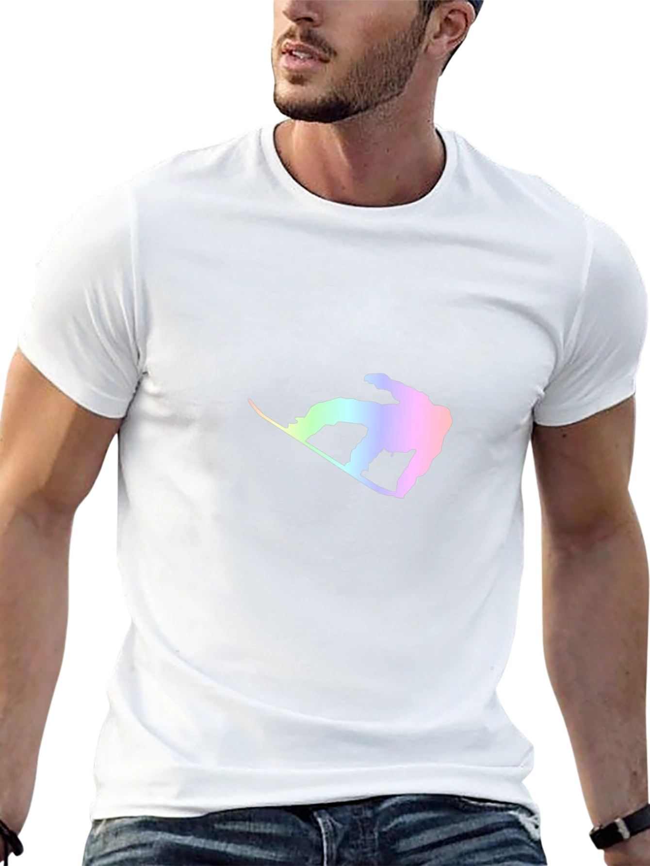 Snowboarder Graphic Tee - Stylish Black T-Shirt