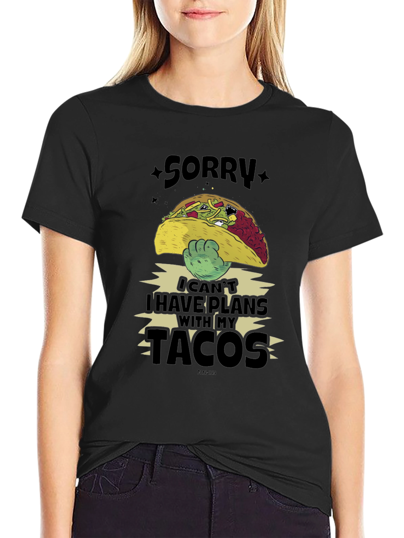Funny Sorry Taco Plans Graphic T-Shirt
