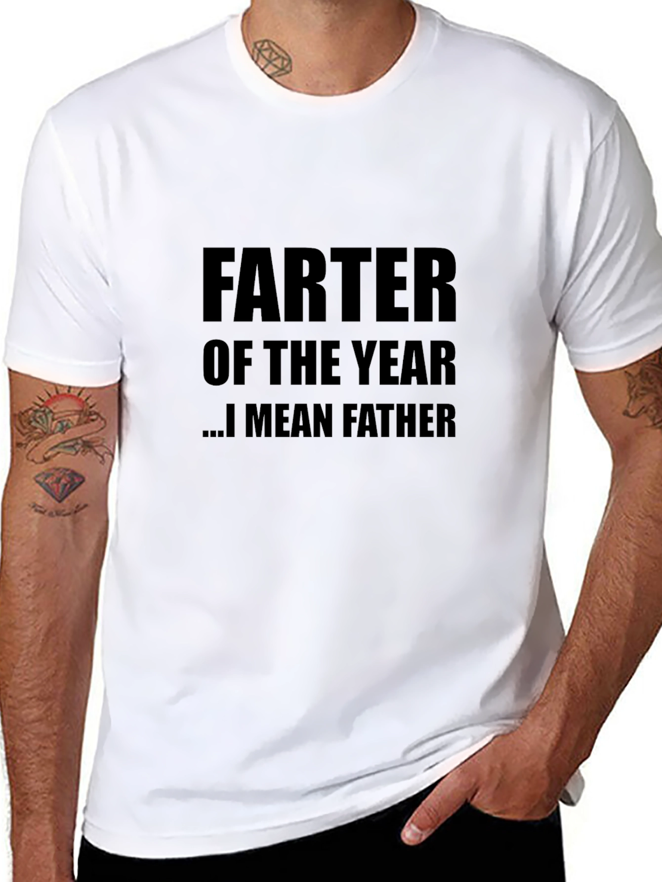 Humorous Farter of the Year Black T-Shirt