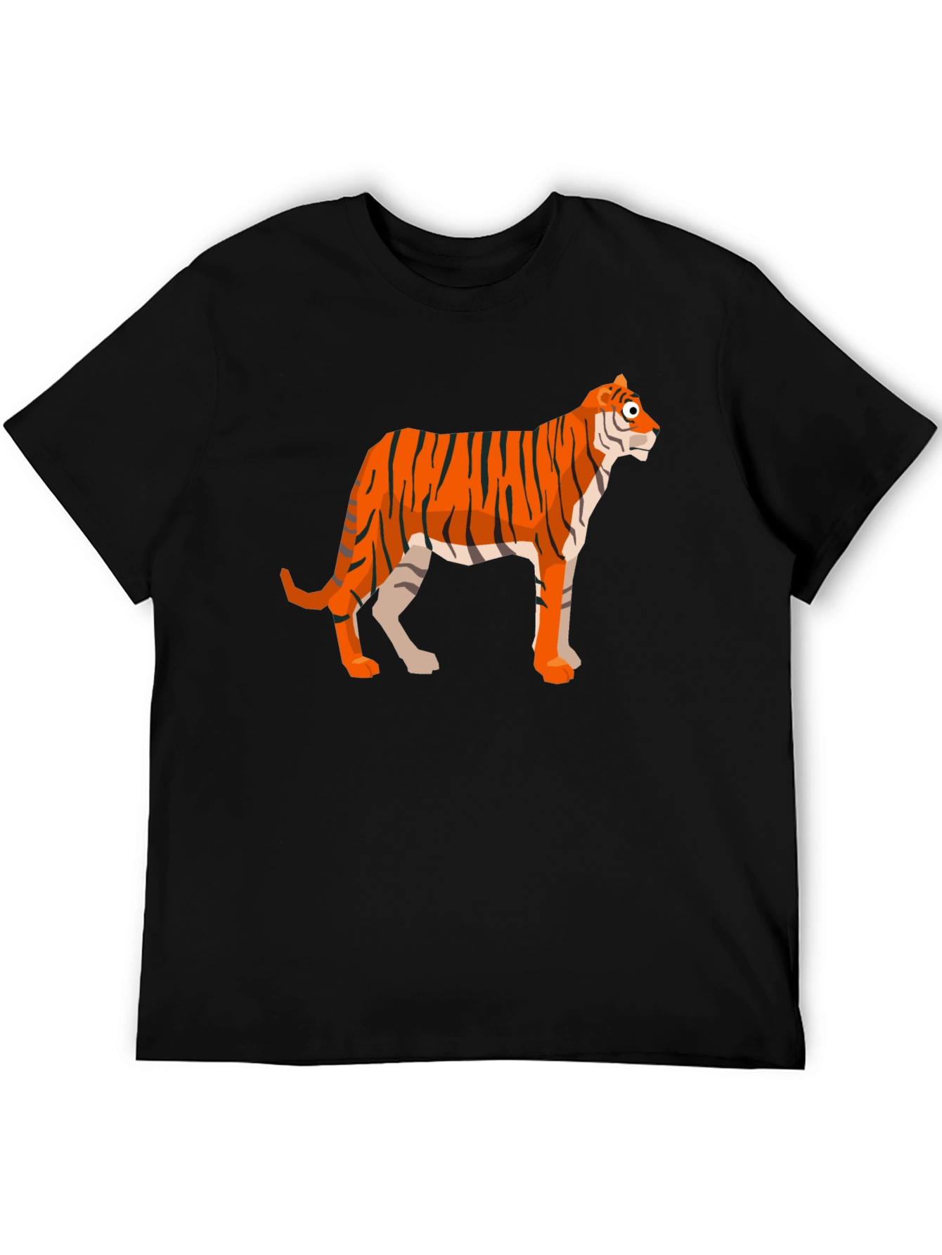 Tiger Graphic T-Shirt - Mens Black Tee