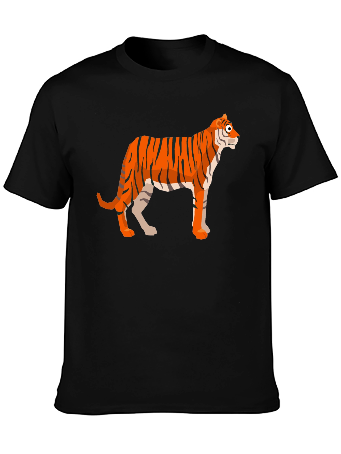 Tiger Graphic T-Shirt - Mens Black Tee