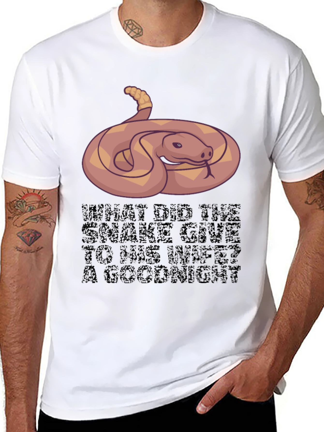 Snake Goodnight Pun T-Shirt