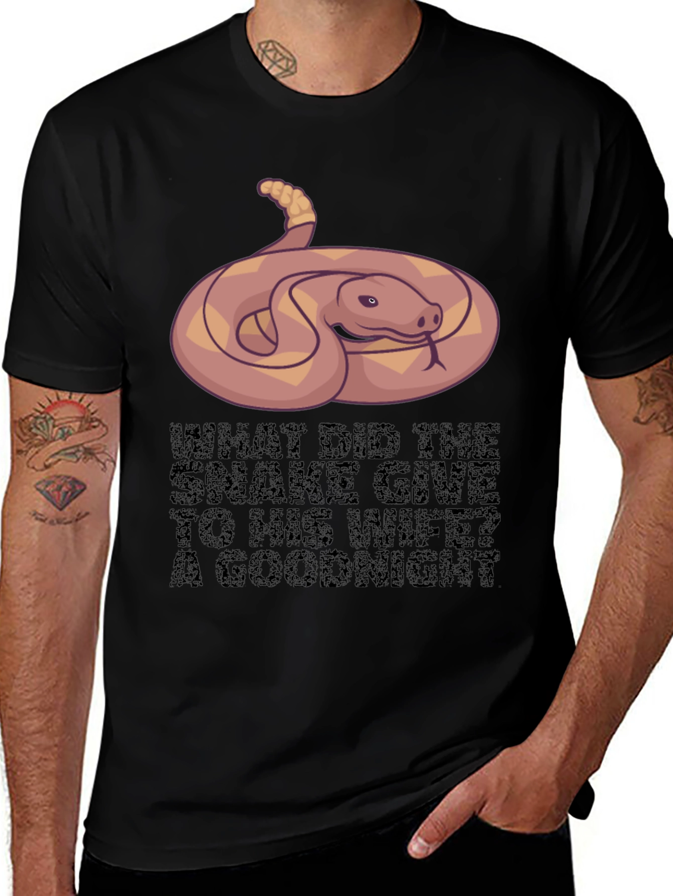 Snake Goodnight Pun T-Shirt