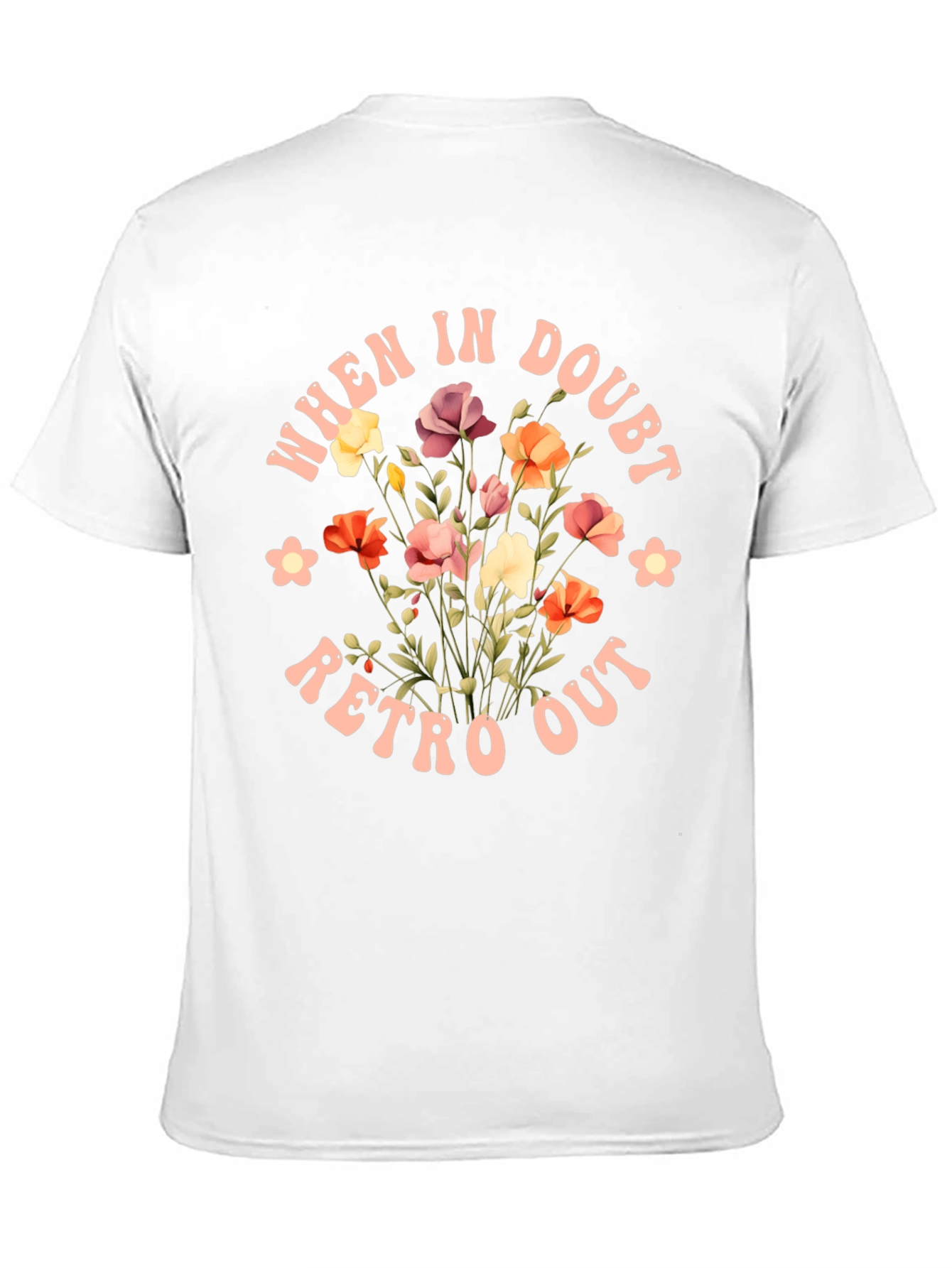 Retro Flower Graphic T-Shirt