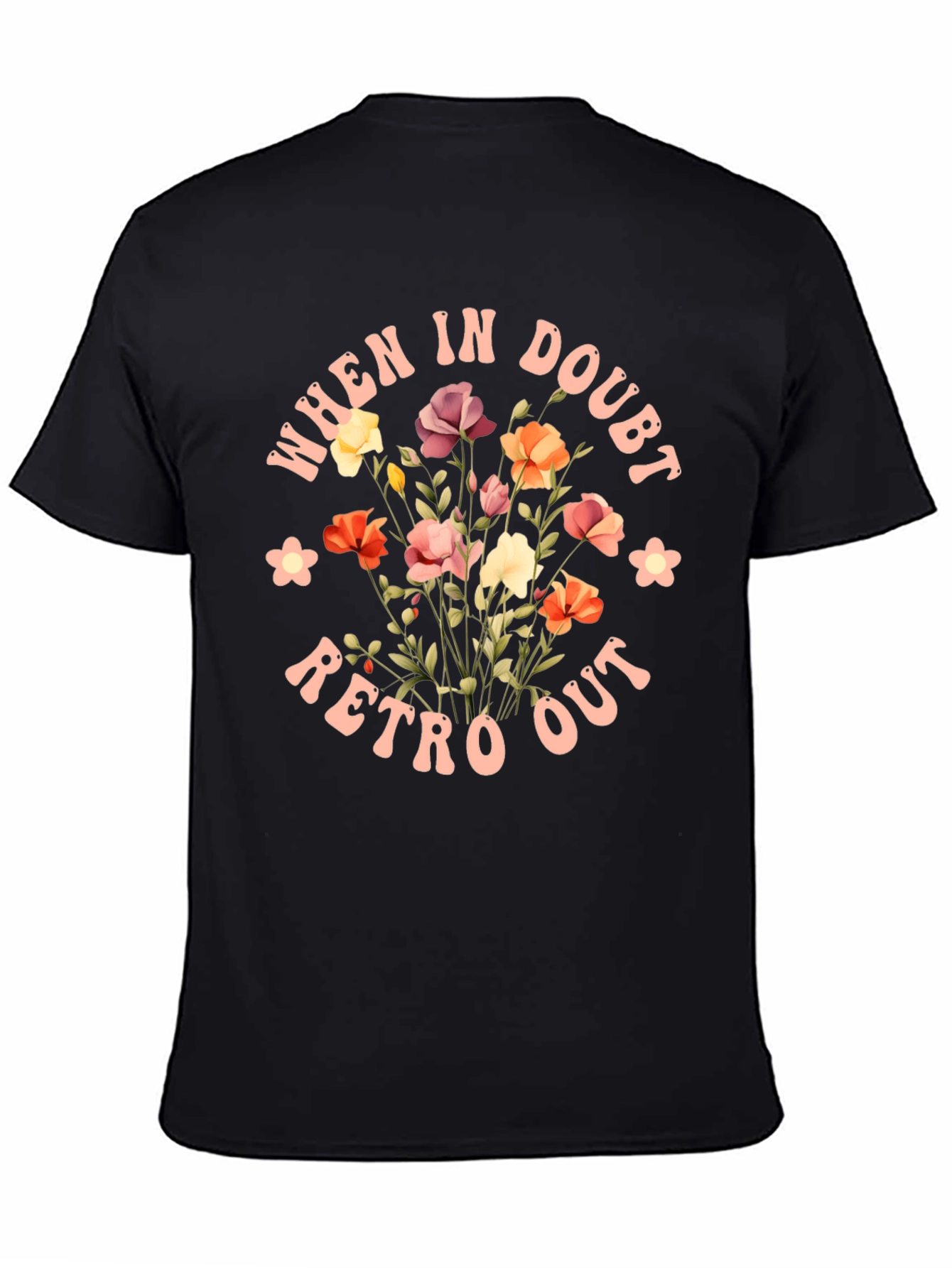 Retro Flower Graphic T-Shirt
