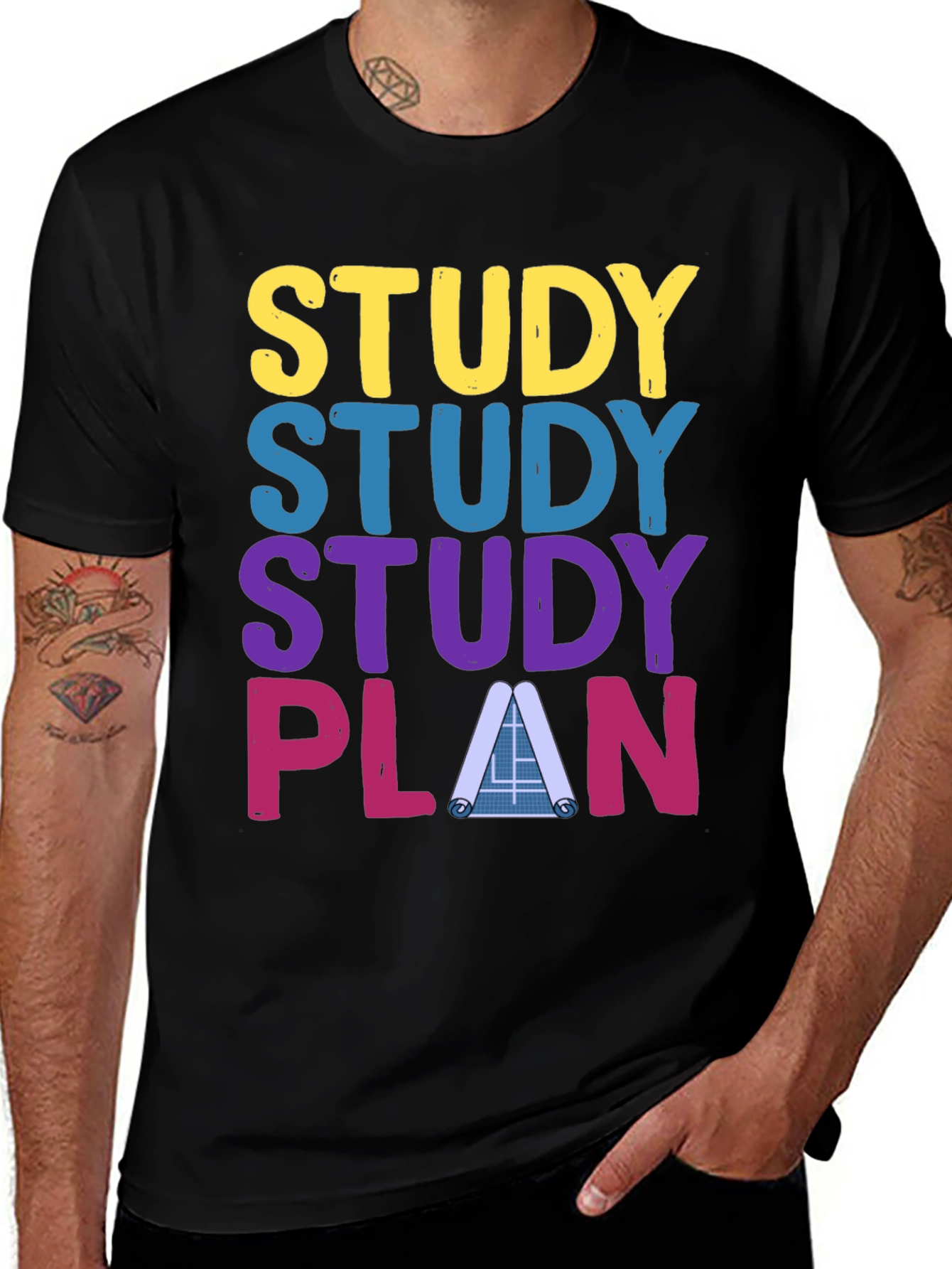 Study Plan Graphic T-Shirt